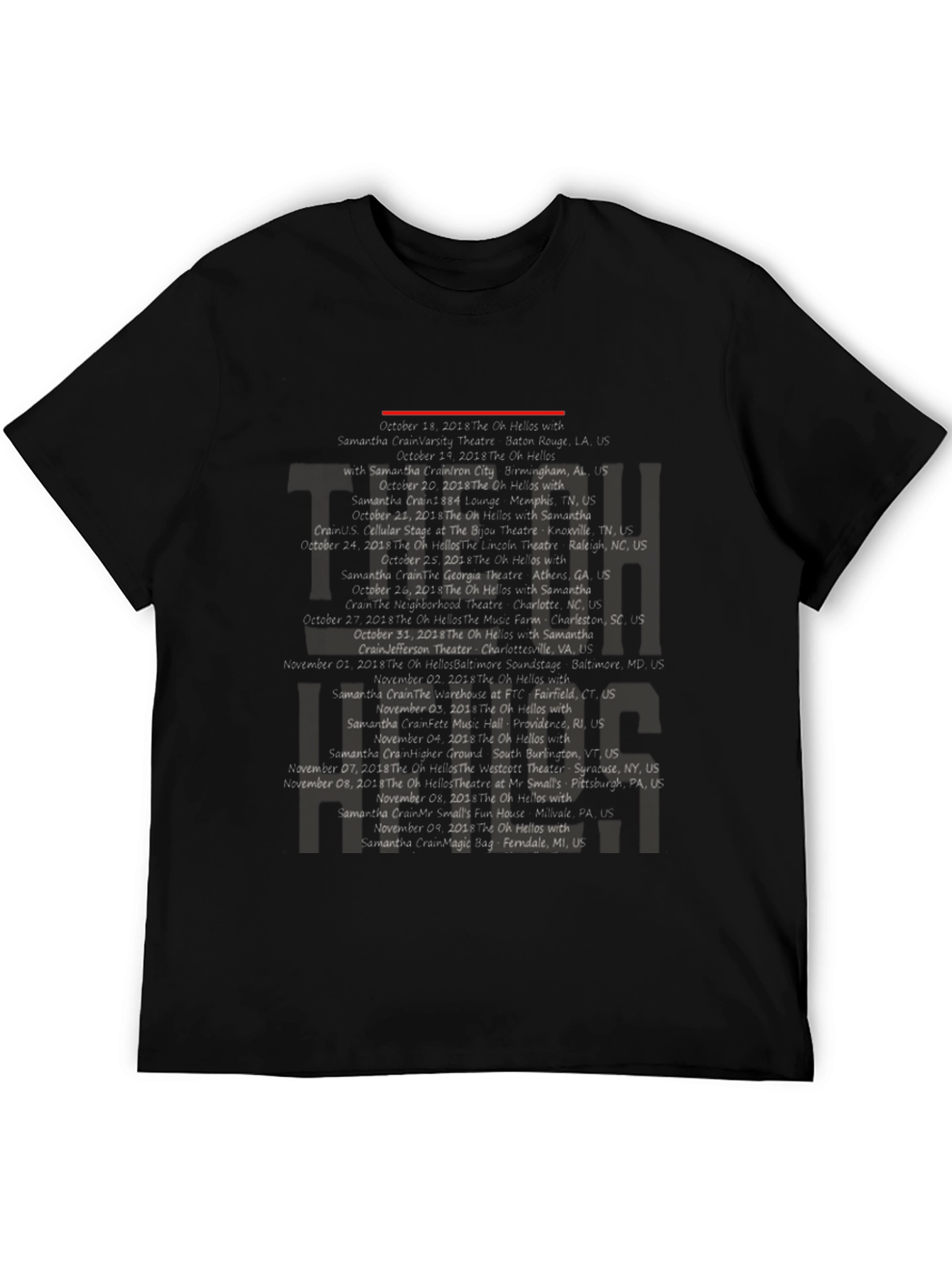 Oh Hellos Tour Dates Graphic T-Shirt