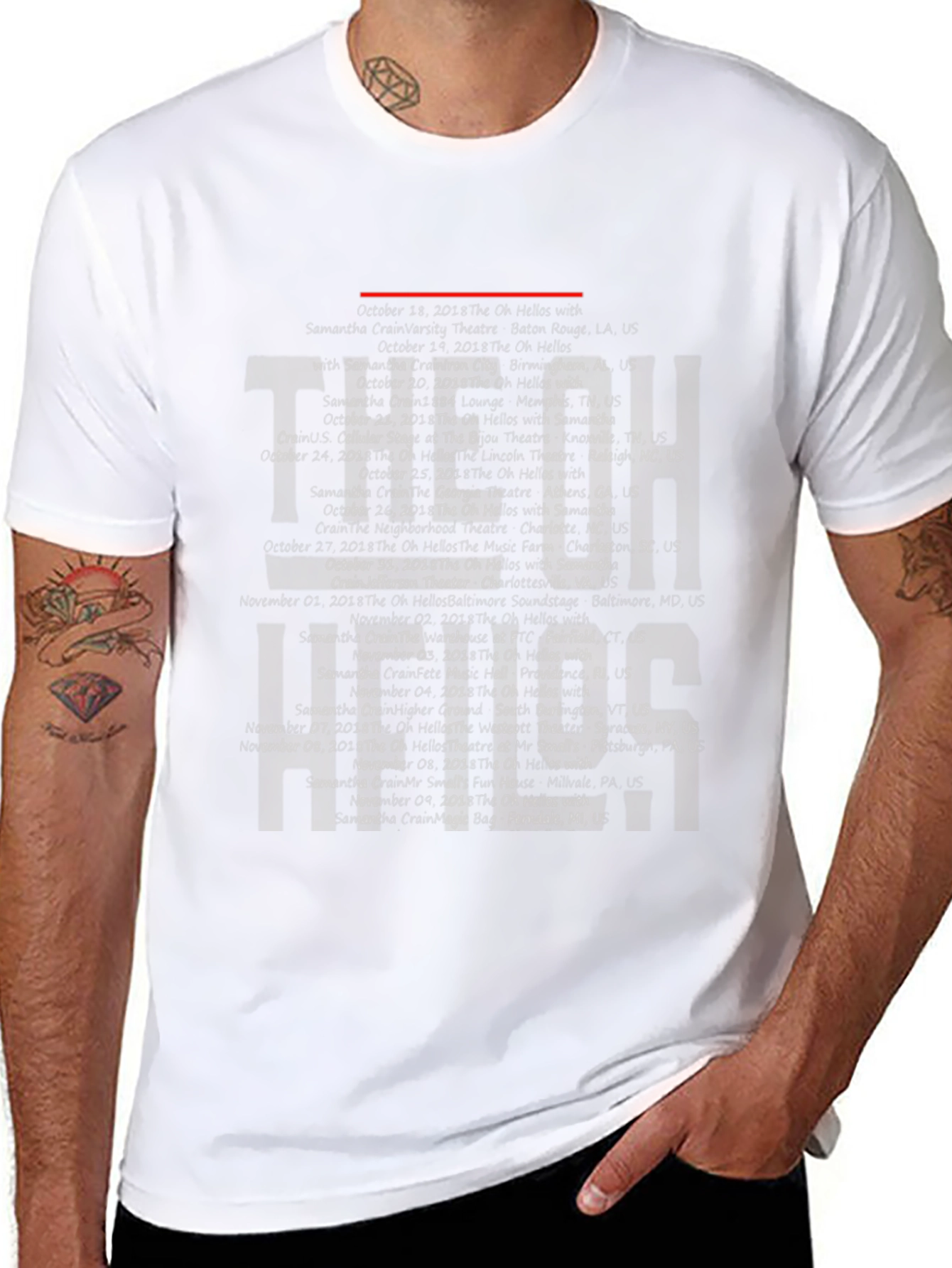 Oh Hellos Tour Dates Graphic T-Shirt