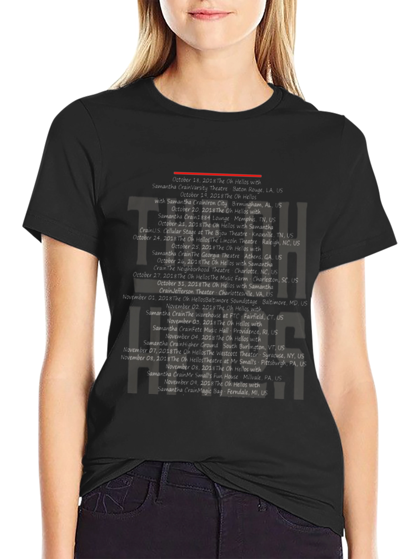 Oh Hellos Tour Dates Graphic T-Shirt