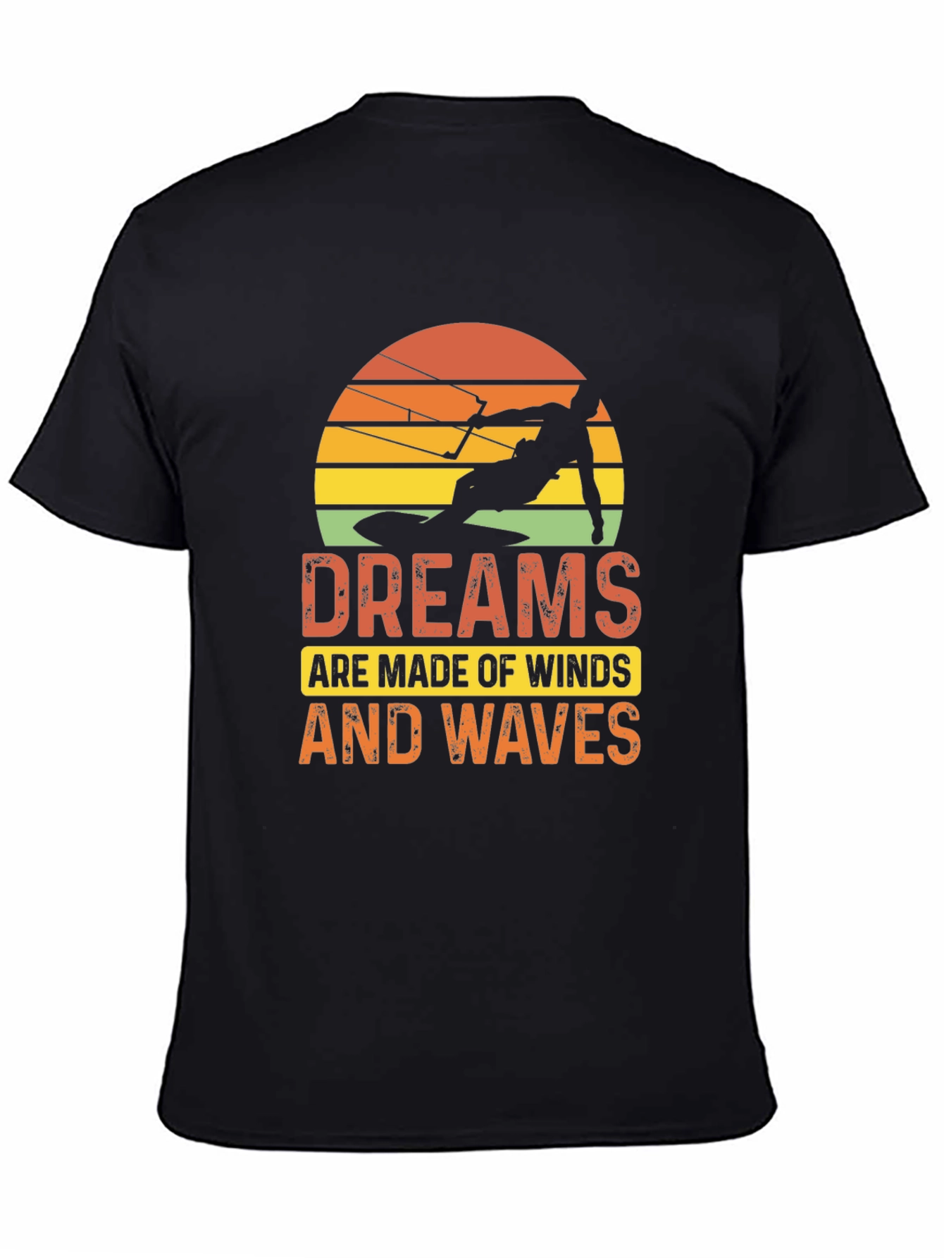 Dreams of Winds and Waves Kitesurfing Graphic Tee