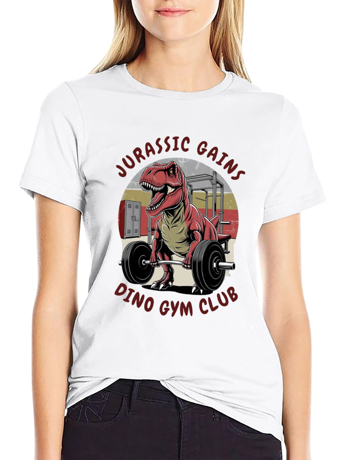 Jurassic Gains Dino Gym Club T-Shirt