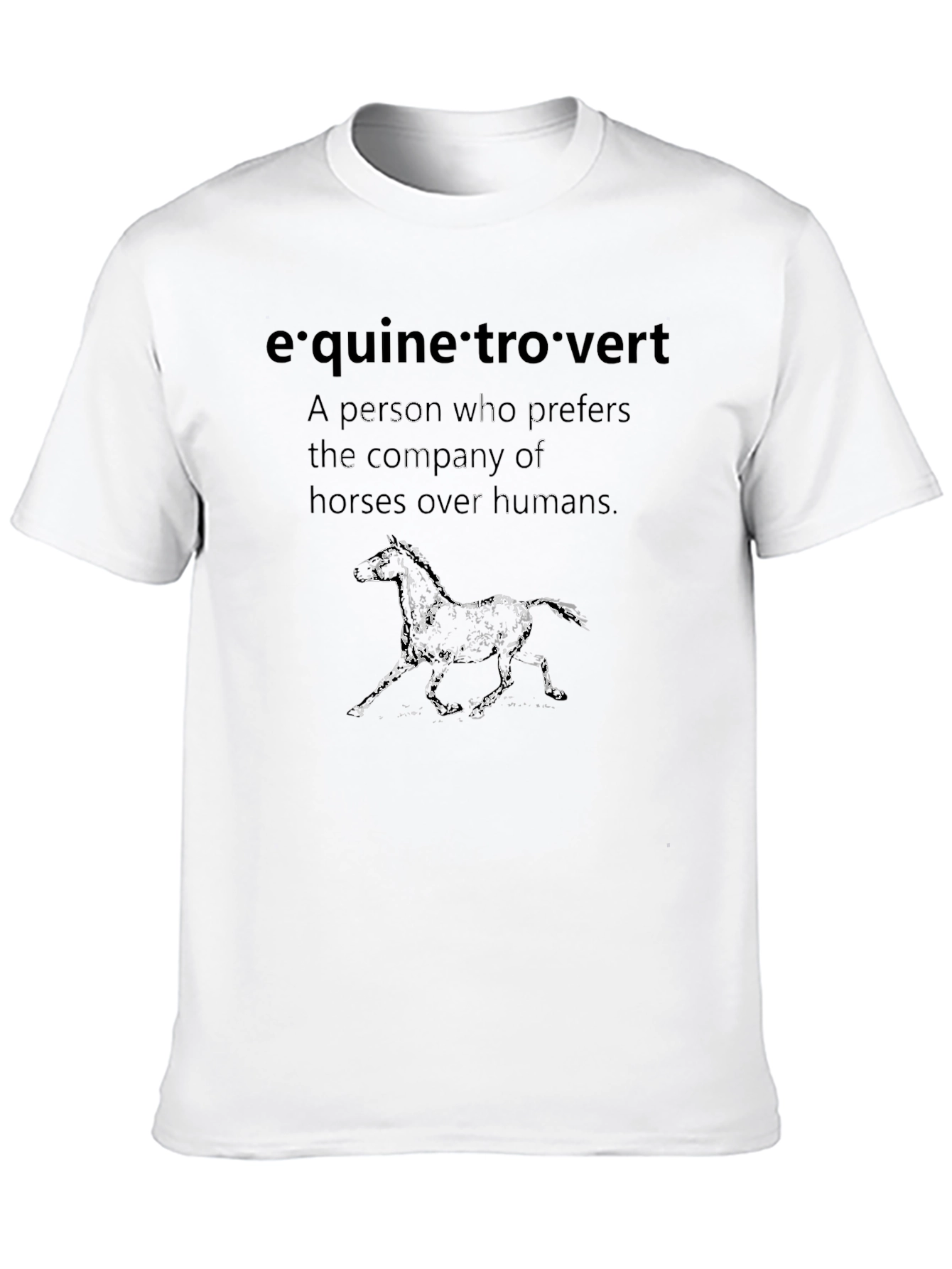 Equine Introvert Graphic Tee - Horse Lover Shirt