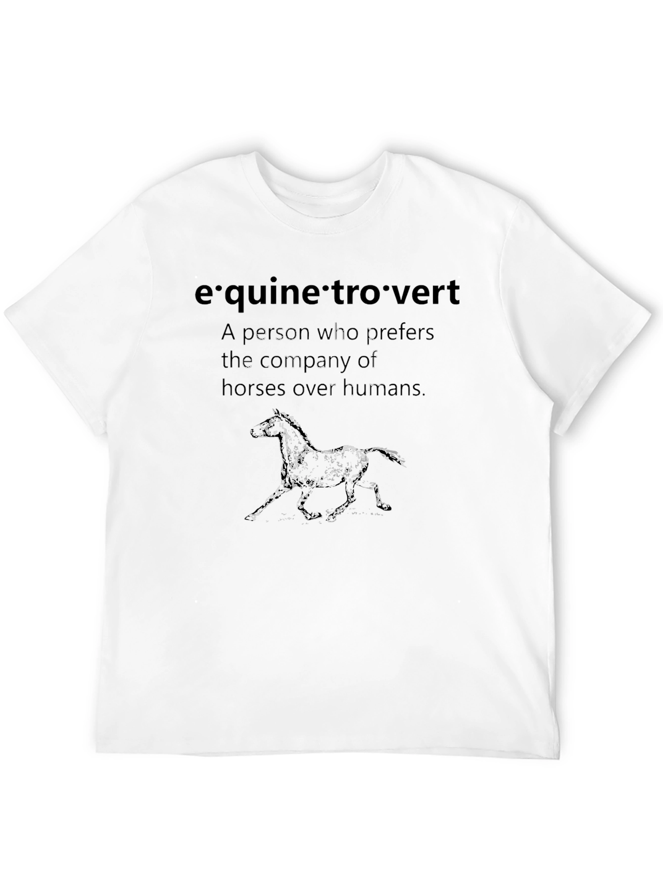Equine Introvert Graphic Tee - Horse Lover Shirt