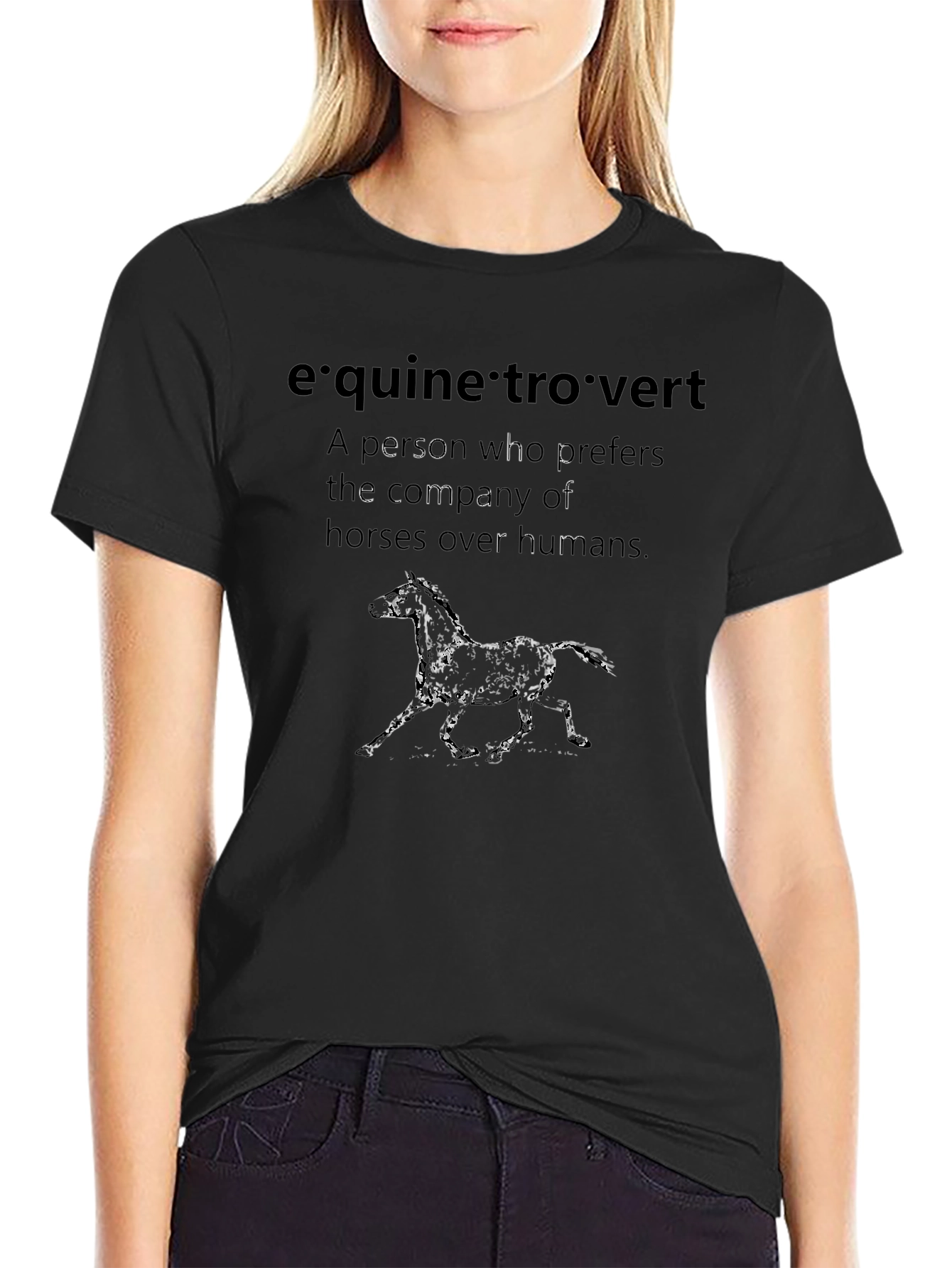 Equine Introvert Graphic Tee - Horse Lover Shirt