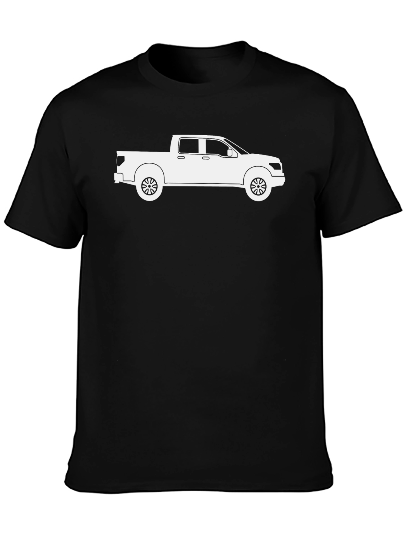 Truck Graphic Tee - Black Cotton Comfort
