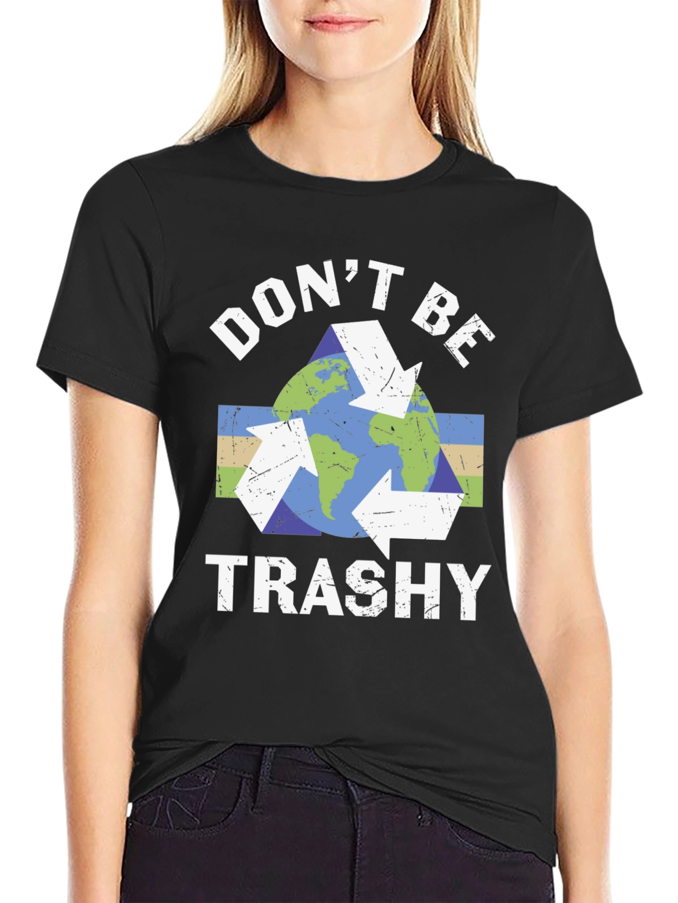 Eco-Friendly Dont Be Trashy Graphic T-Shirt