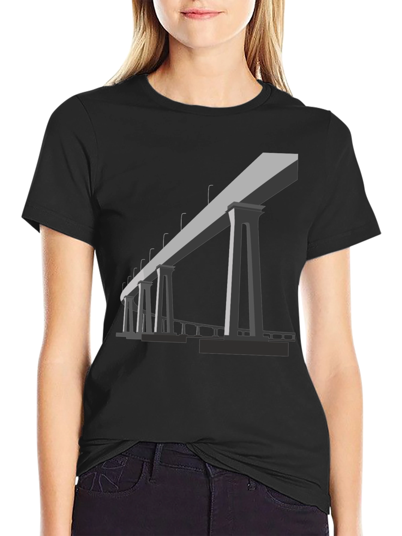 Bridge Graphic T-Shirt - Modern Design