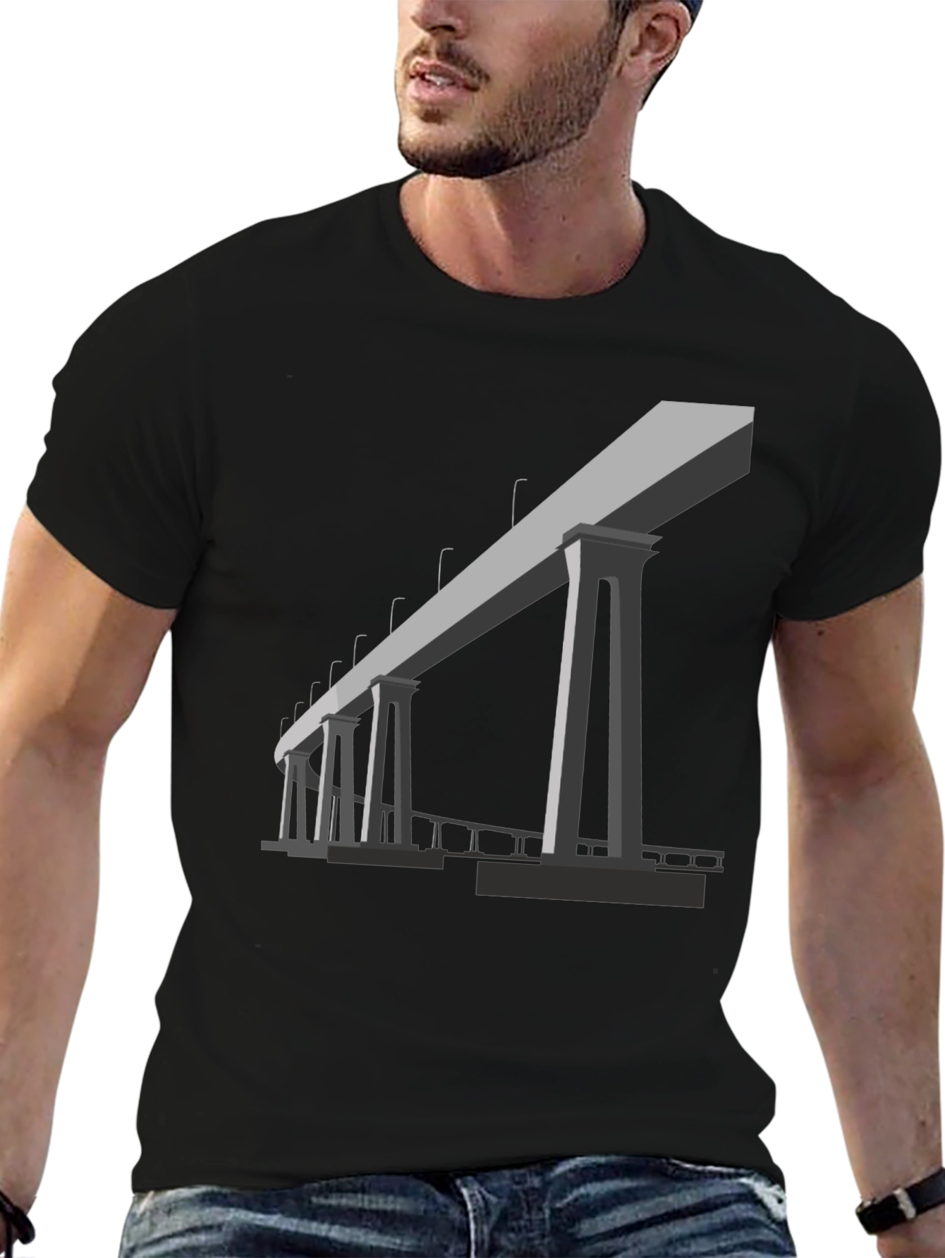 Bridge Graphic T-Shirt - Modern Design