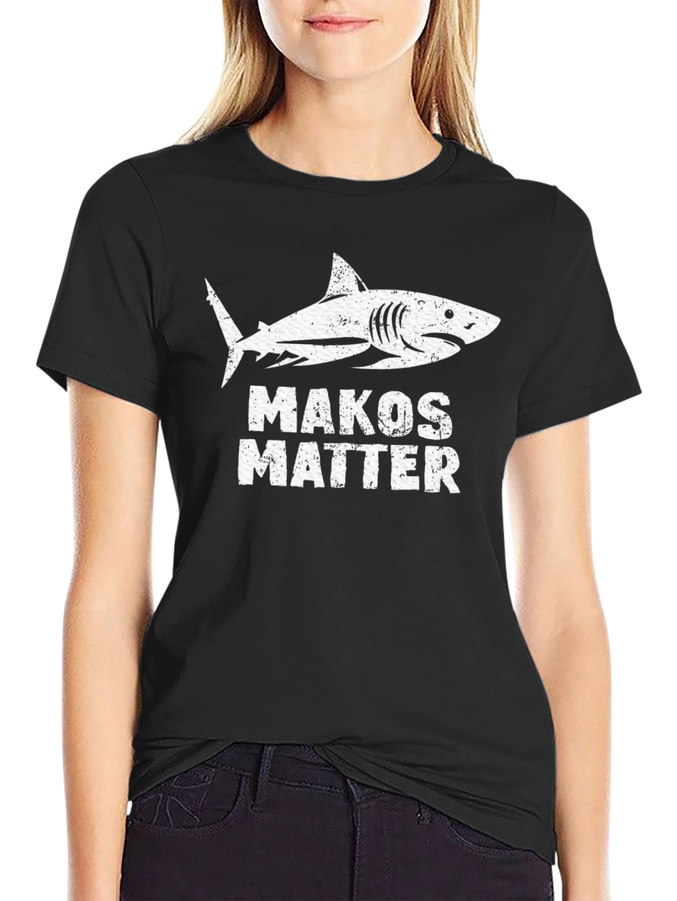 Makos Matter Shark T-Shirt - Black