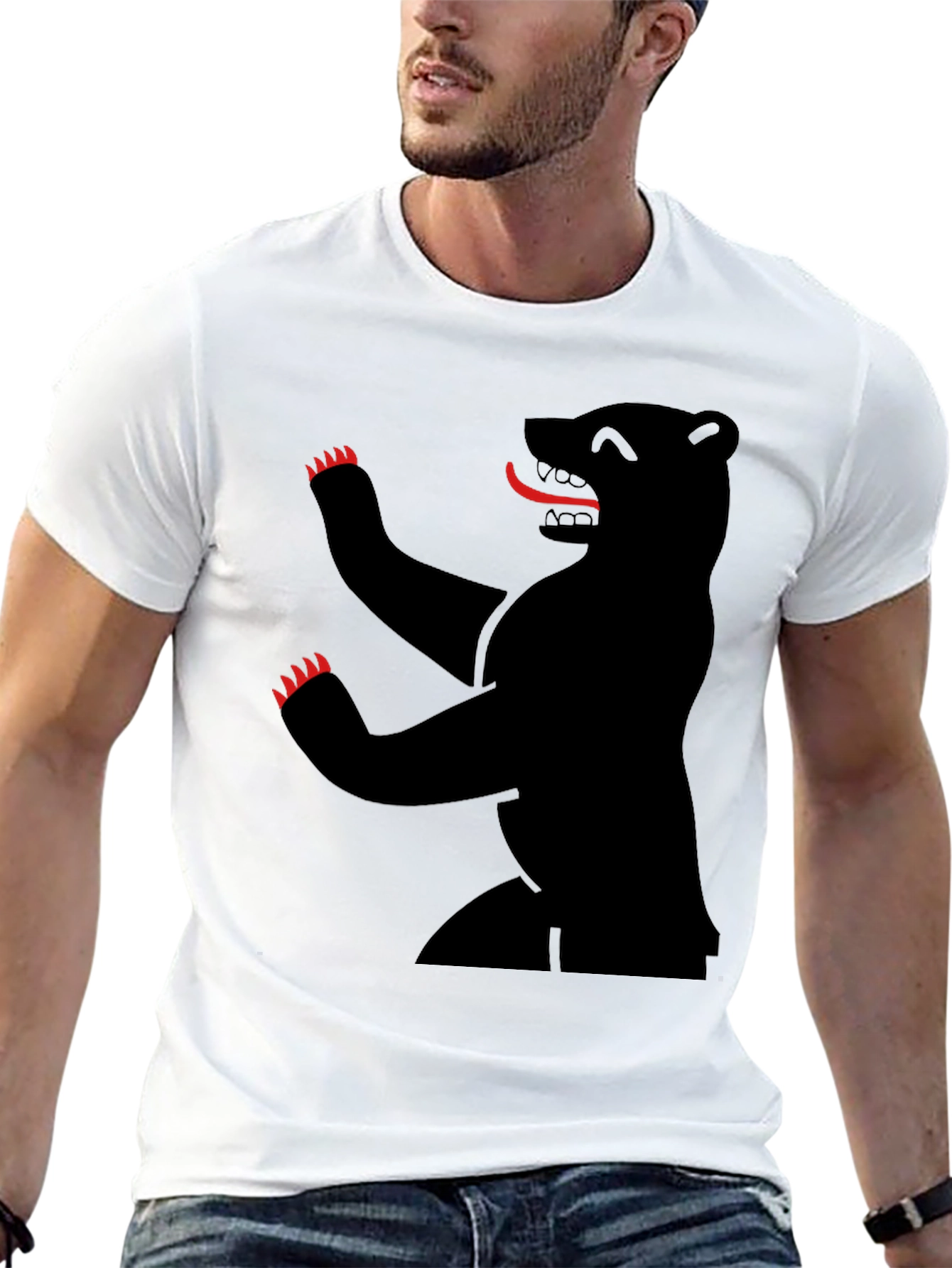 Berlin Bear T-Shirt - Black Graphic Tee