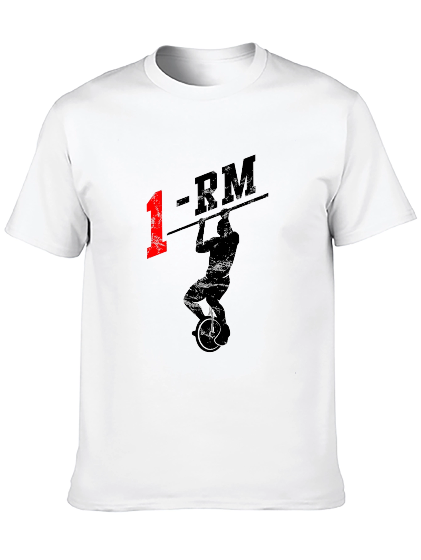 1-RM Unicyclist T-Shirt - Black Graphic Tee