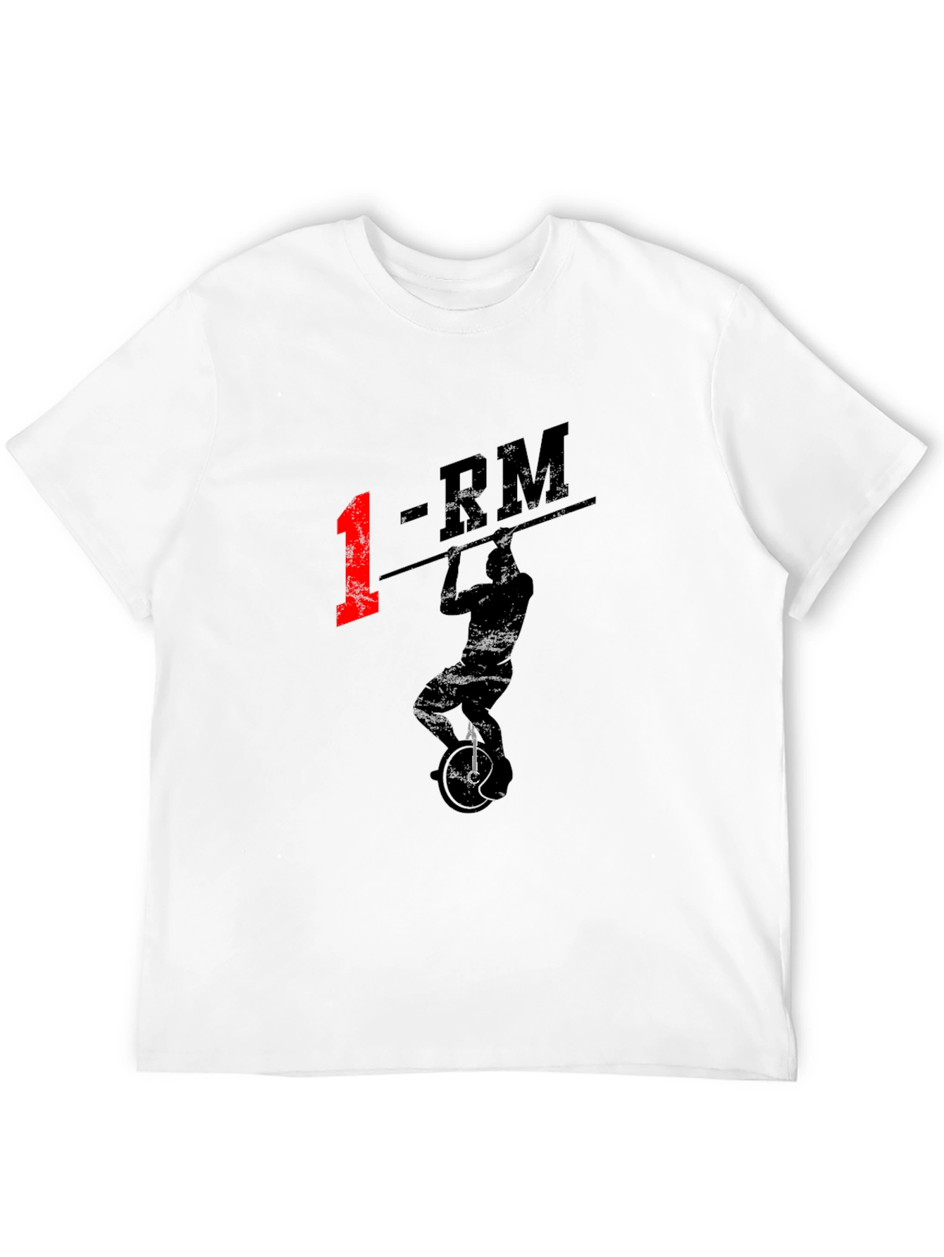 1-RM Unicyclist T-Shirt - Black Graphic Tee
