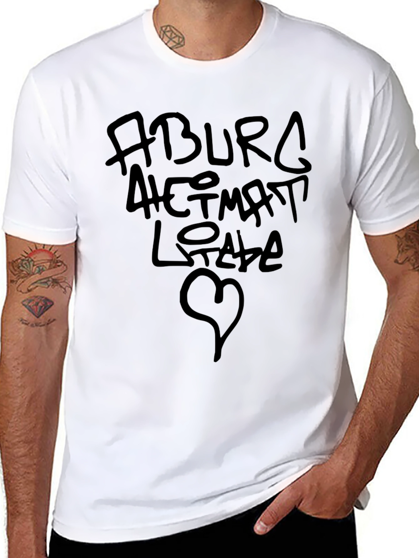 Statement Graphic Tee - Bold Text Design
