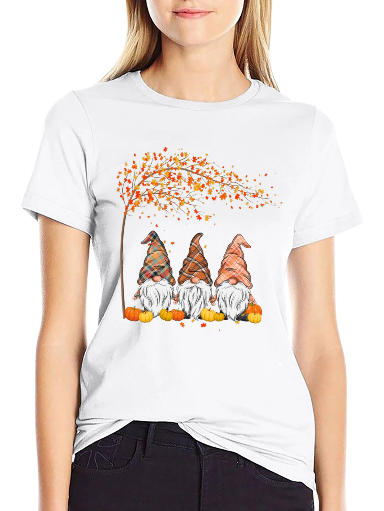 Fall Gnomes T-Shirt Autumn Season Tee