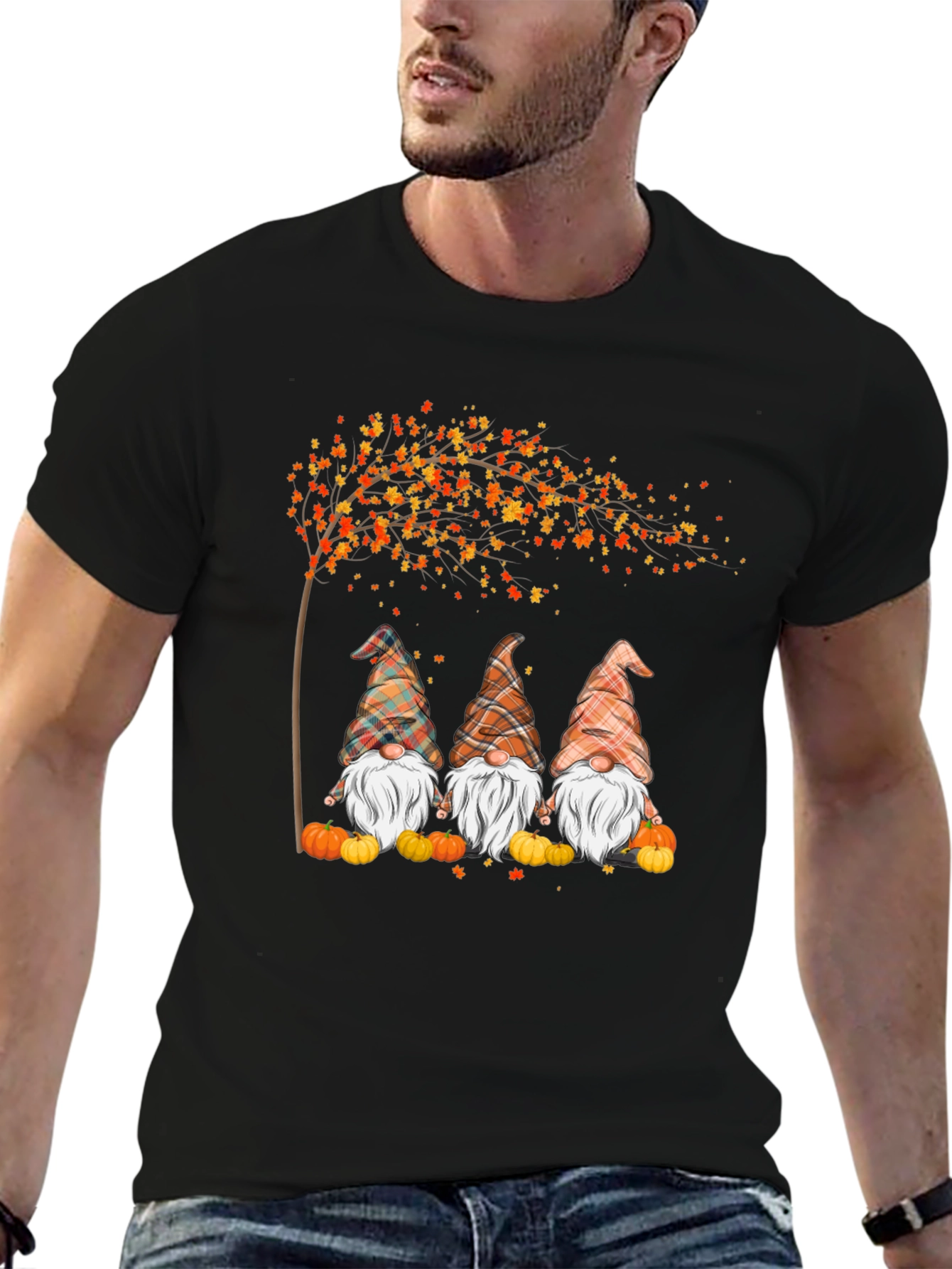 Fall Gnomes T-Shirt Autumn Season Tee