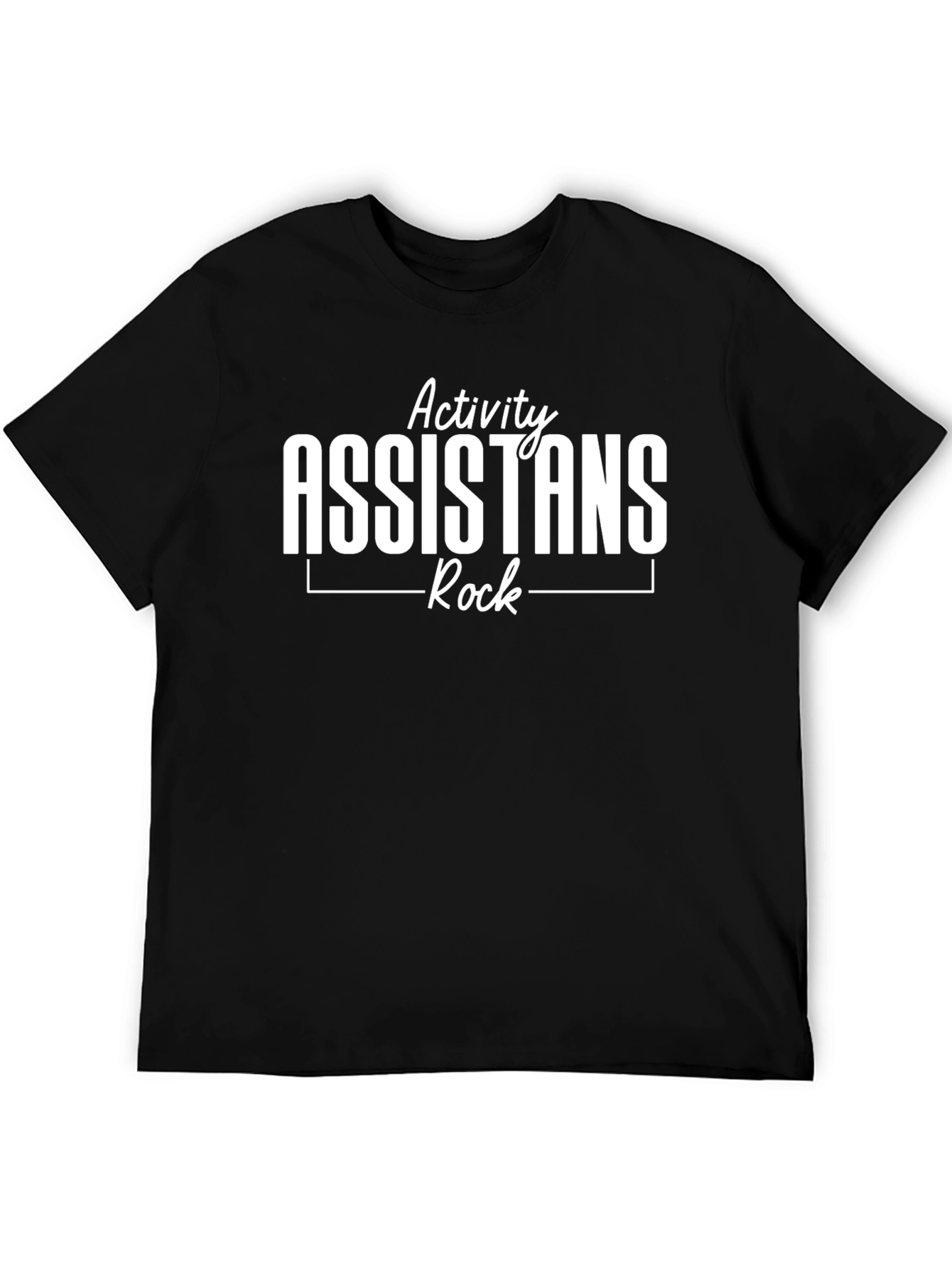 Activity Assistants Rock Tee - Black Cotton Blend