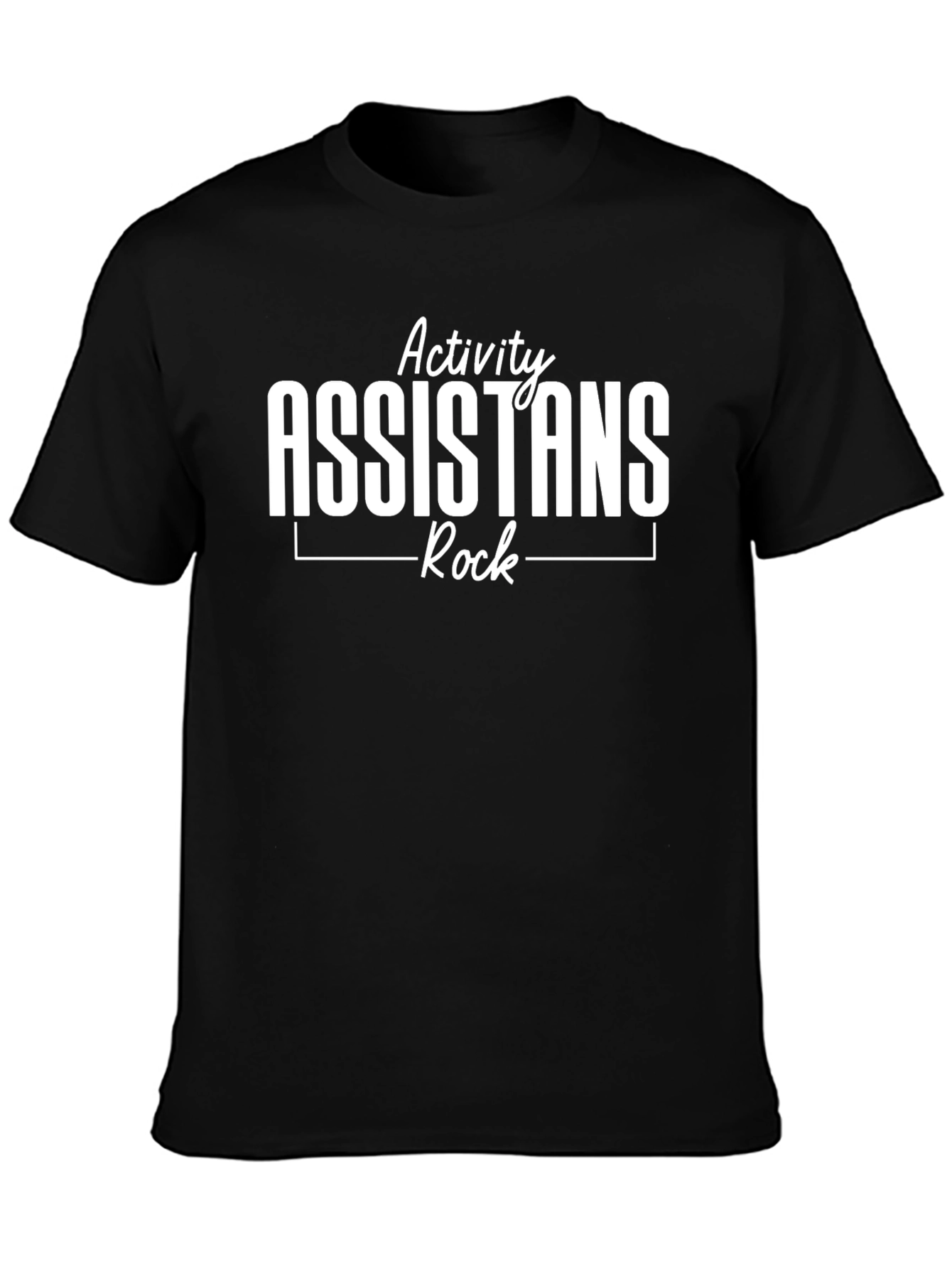 Activity Assistants Rock Tee - Black Cotton Blend