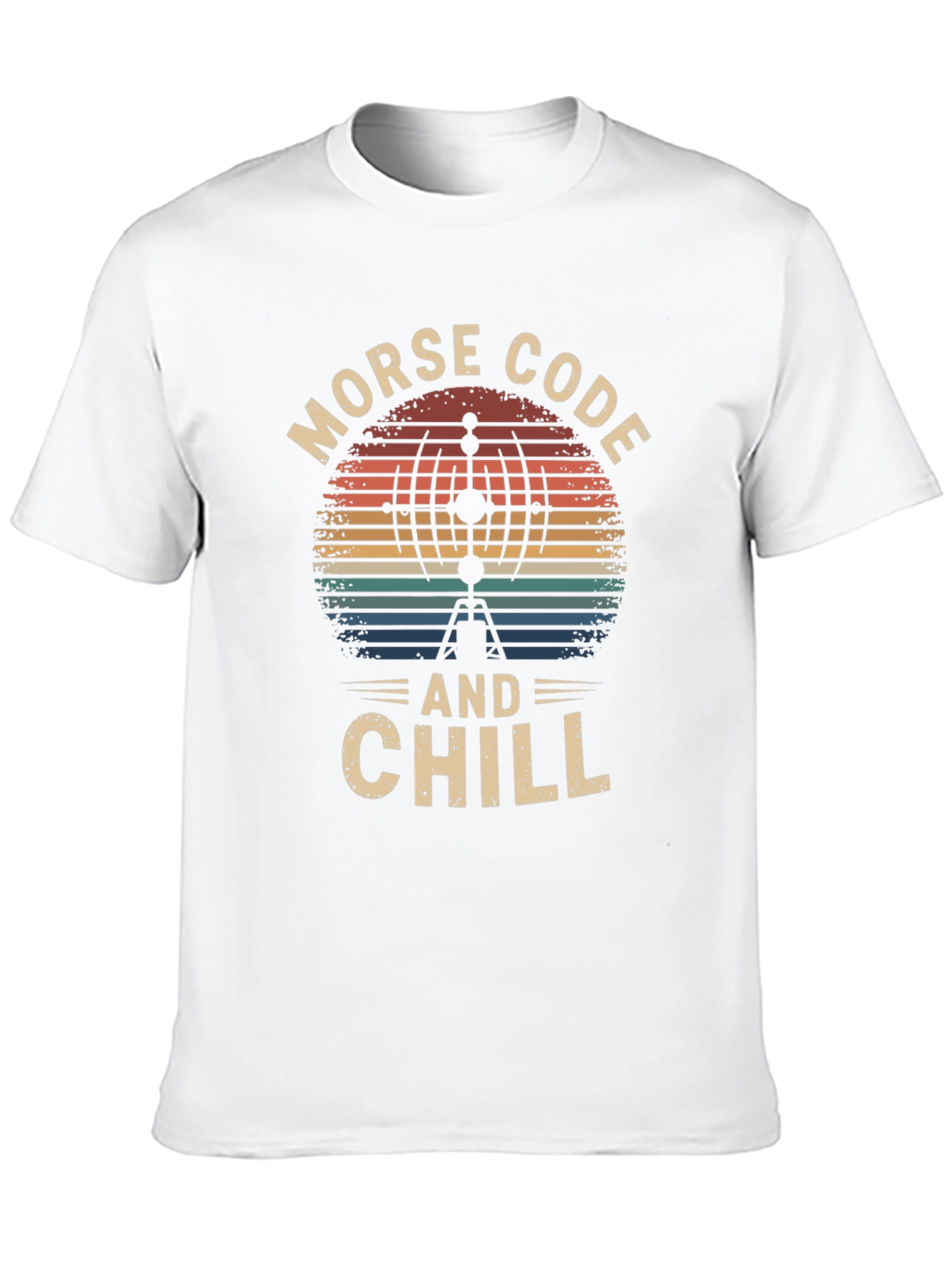 Morse Code and Chill Retro T-Shirt