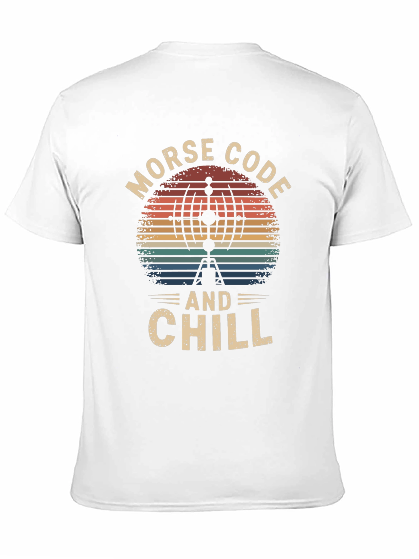 Morse Code and Chill Retro T-Shirt