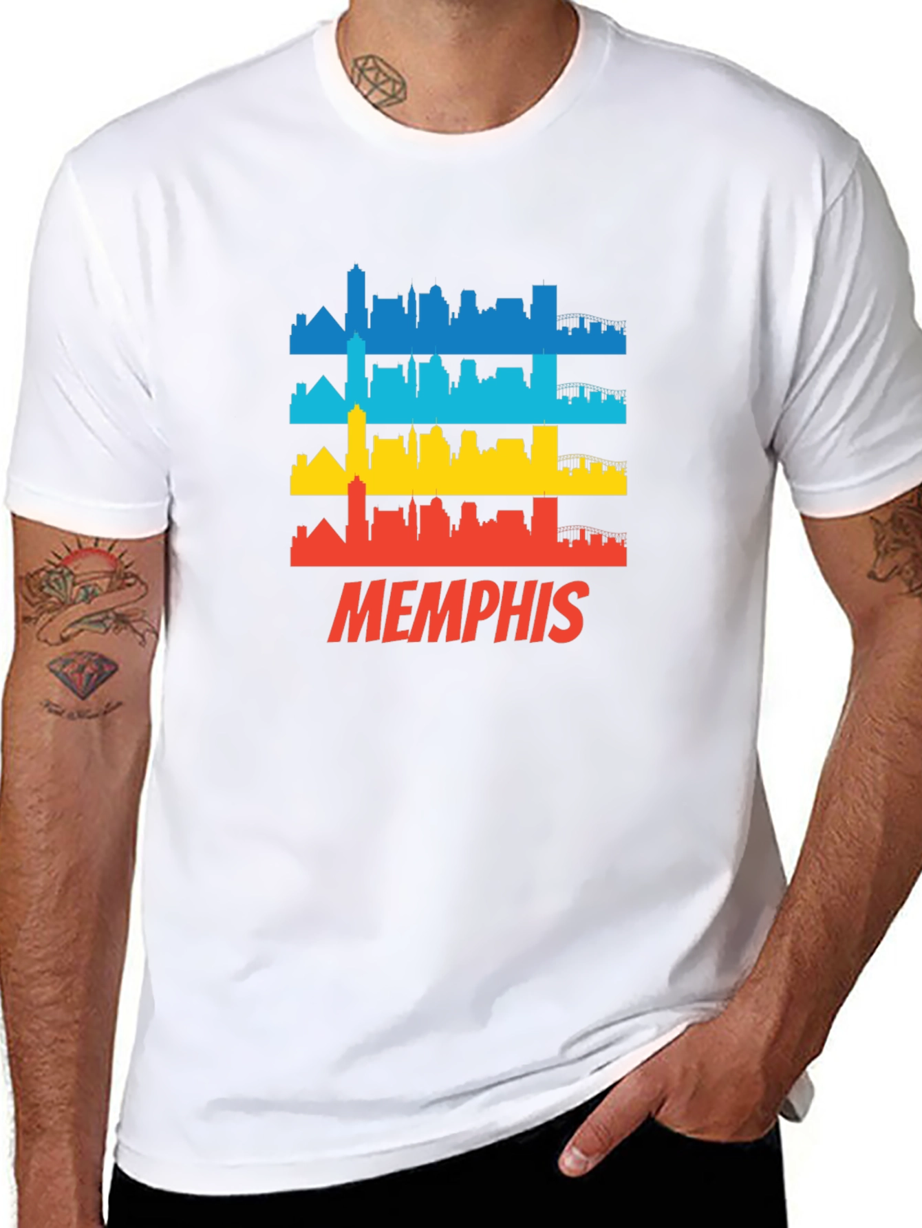 Memphis Skyline Graphic T-Shirt - City Pride Tee