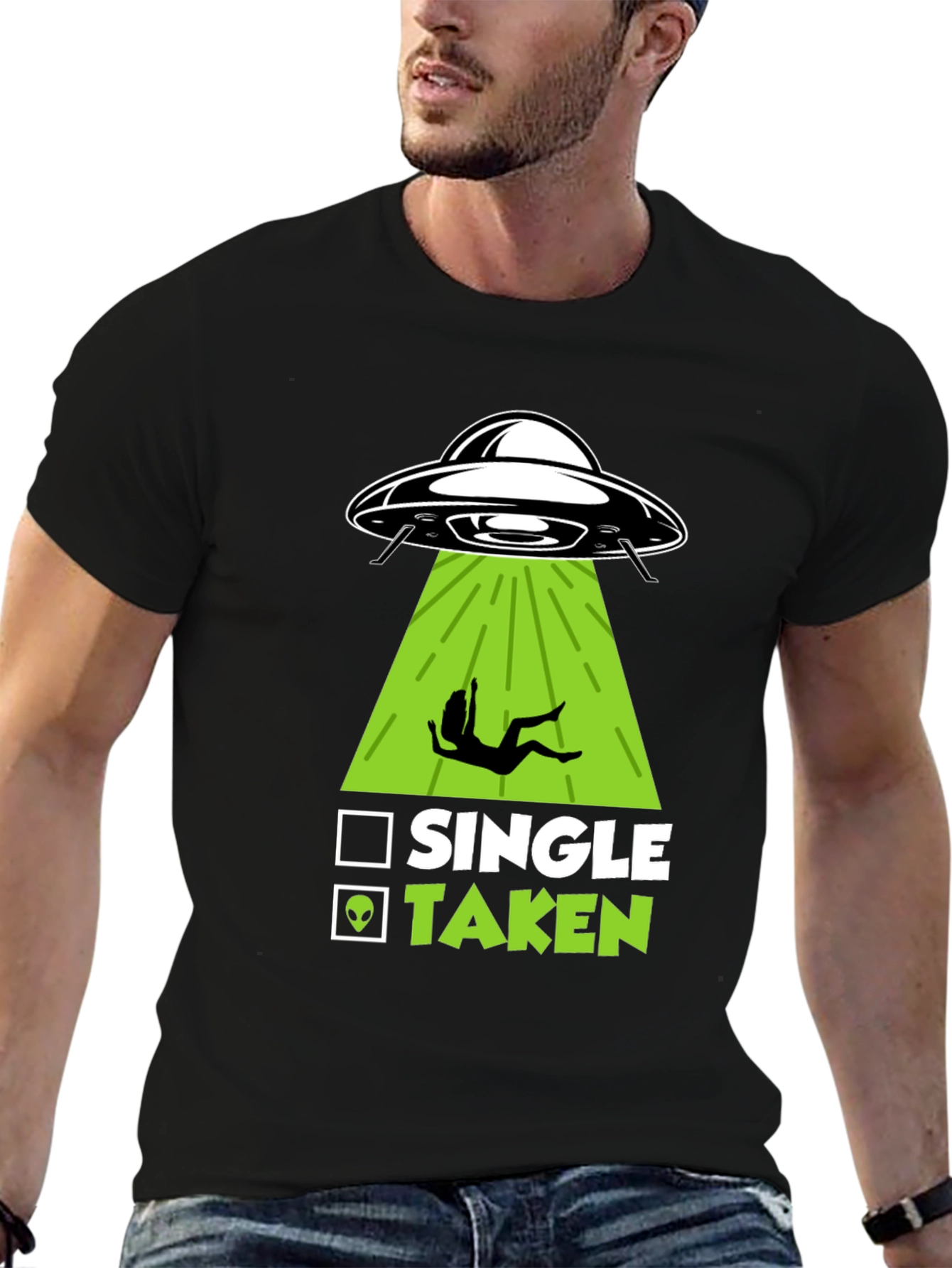 Alien Abduction Taken T-Shirt - Funny Sci-Fi Tee