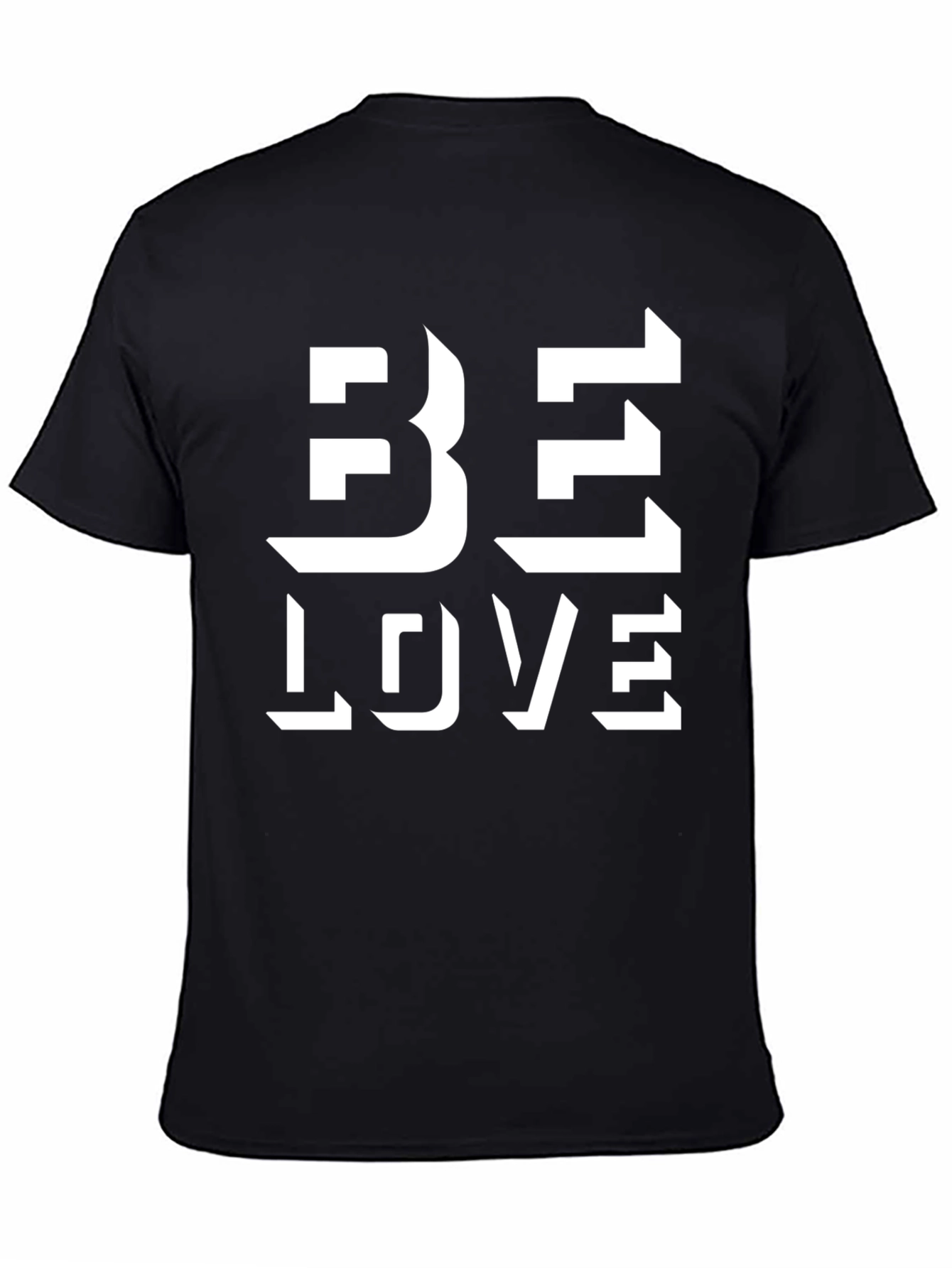 Be Love Graphic Tee - Black Casual T-Shirt