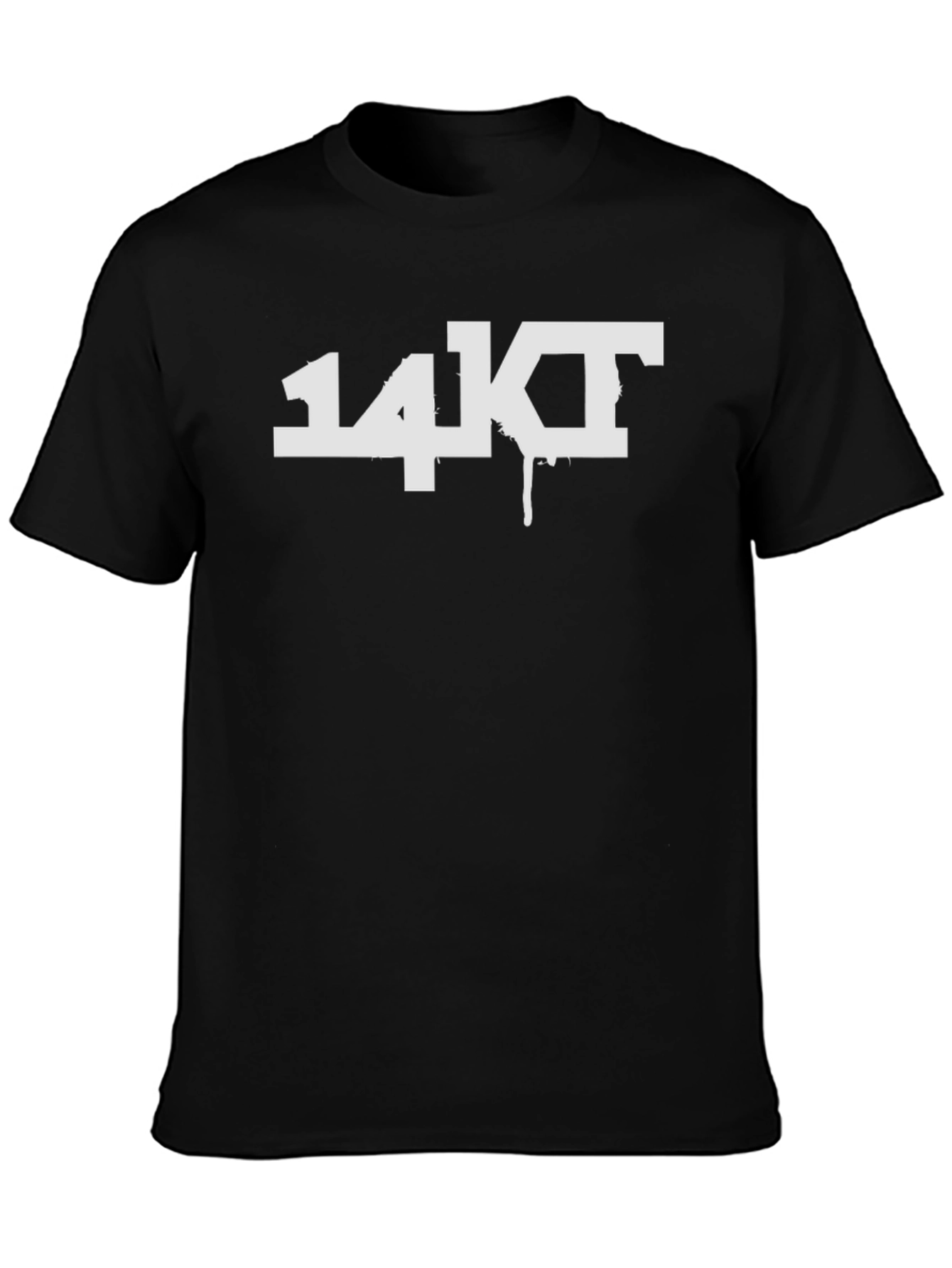 14KT Graphic Tee - Black Casual T-Shirt