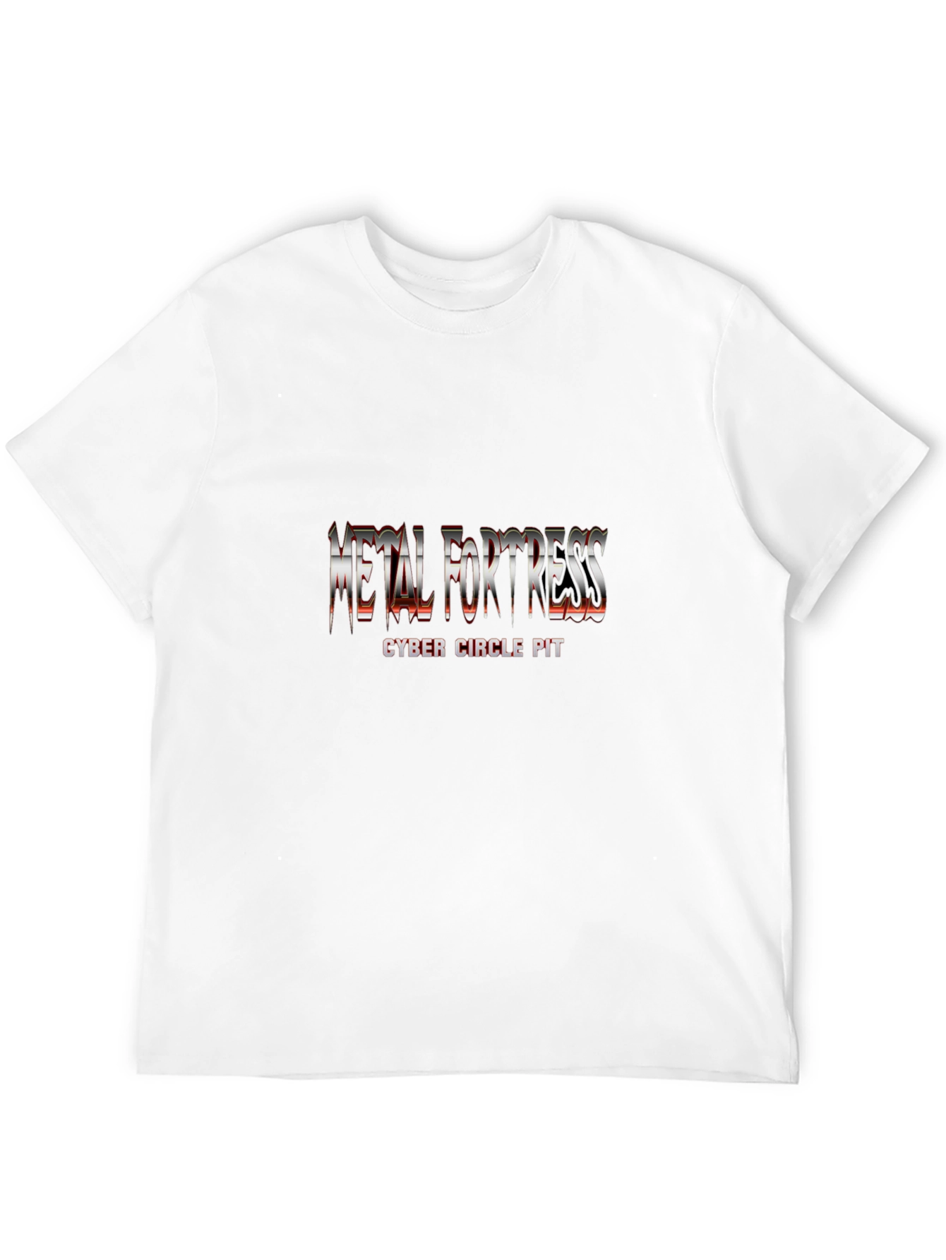 Metal Fortress Cyber Circle Pit Black T-Shirt