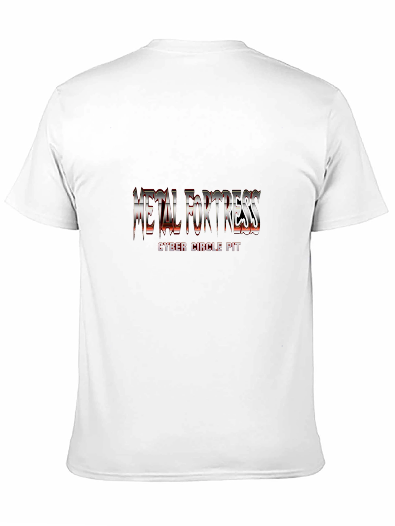 Metal Fortress Cyber Circle Pit Black T-Shirt