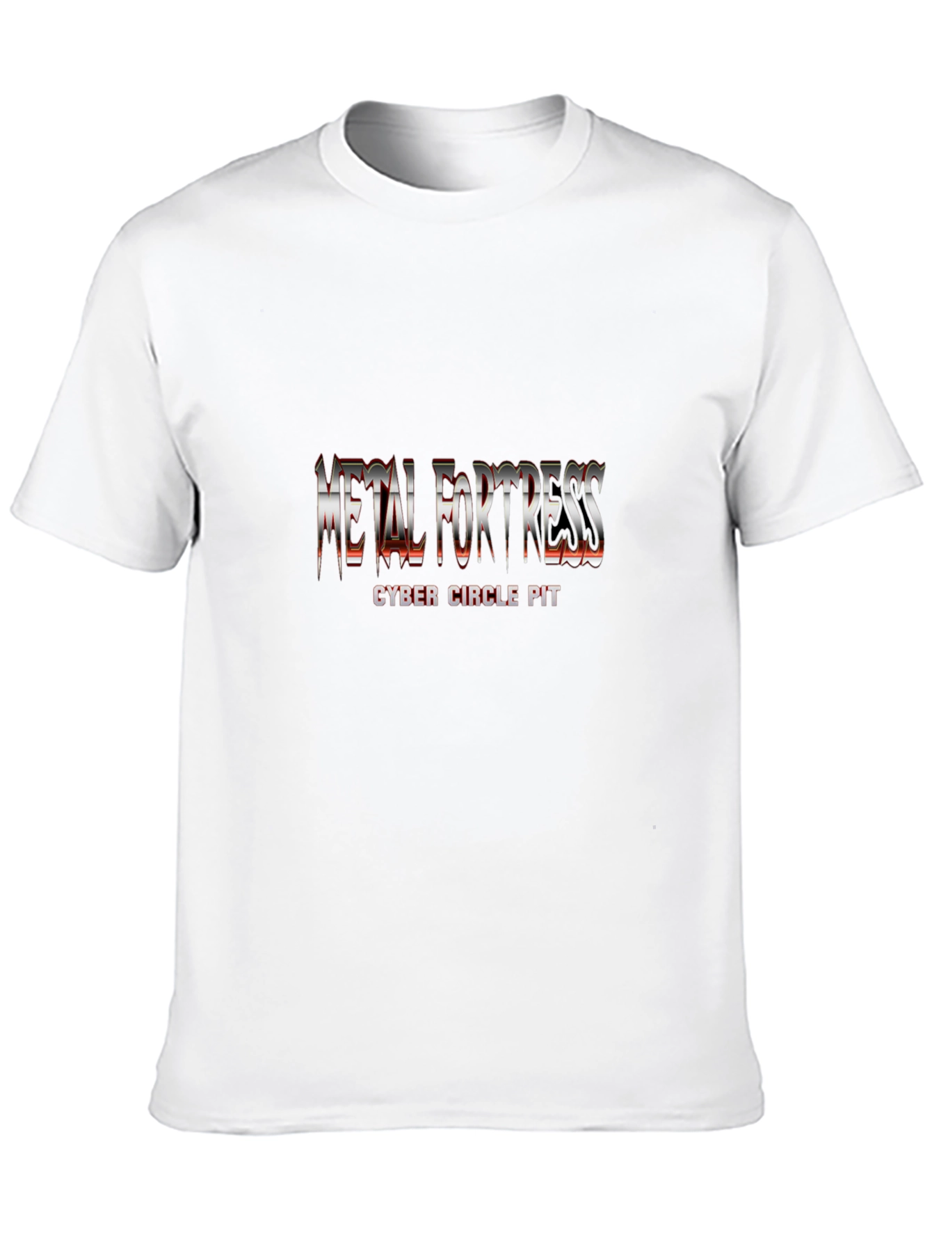 Metal Fortress Cyber Circle Pit Black T-Shirt