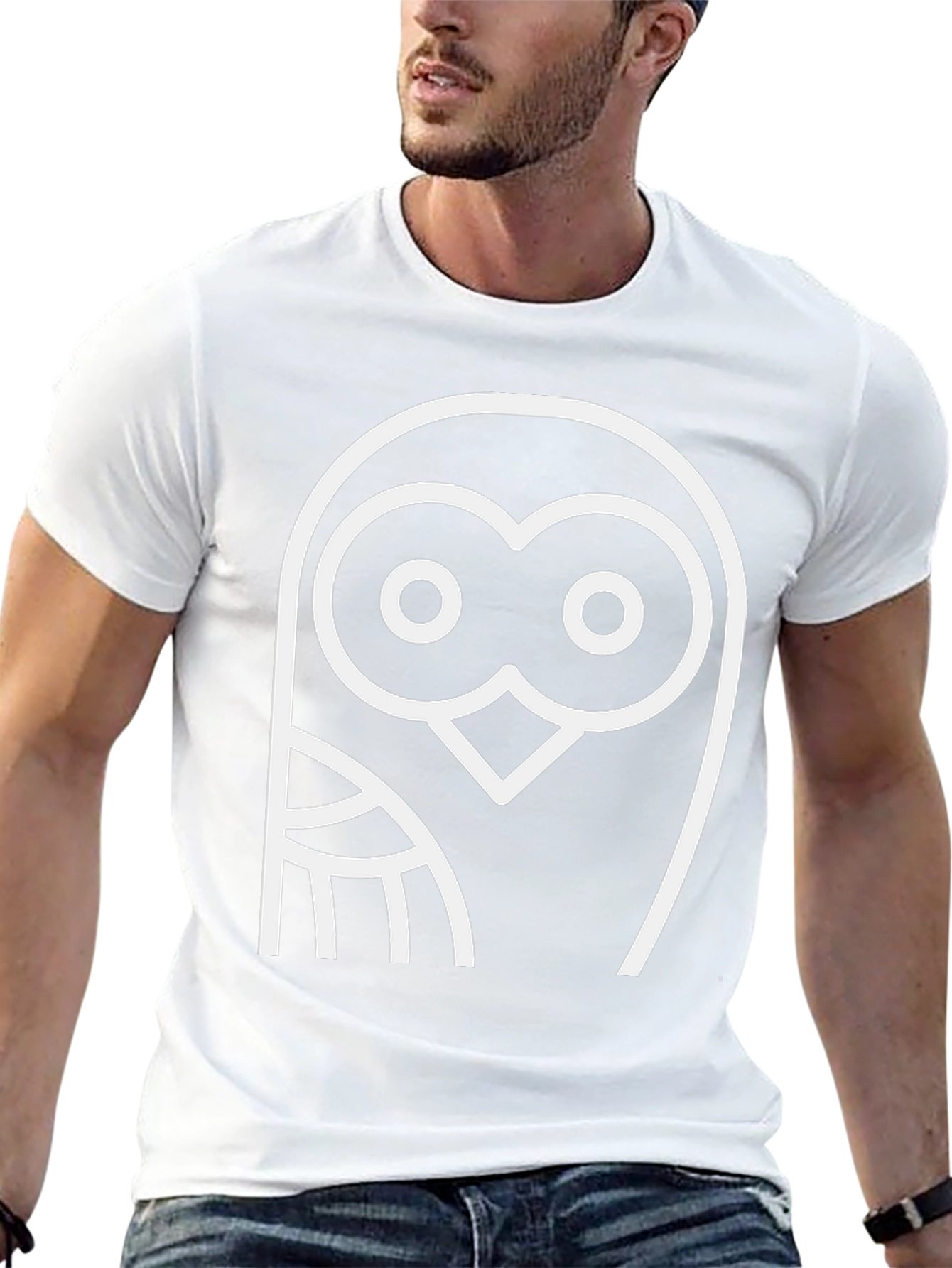 Cool Owl Graphic Black T-Shirt