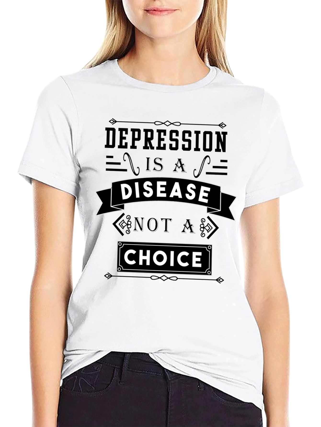 Depression Awareness Tee - Disease Not a Choice