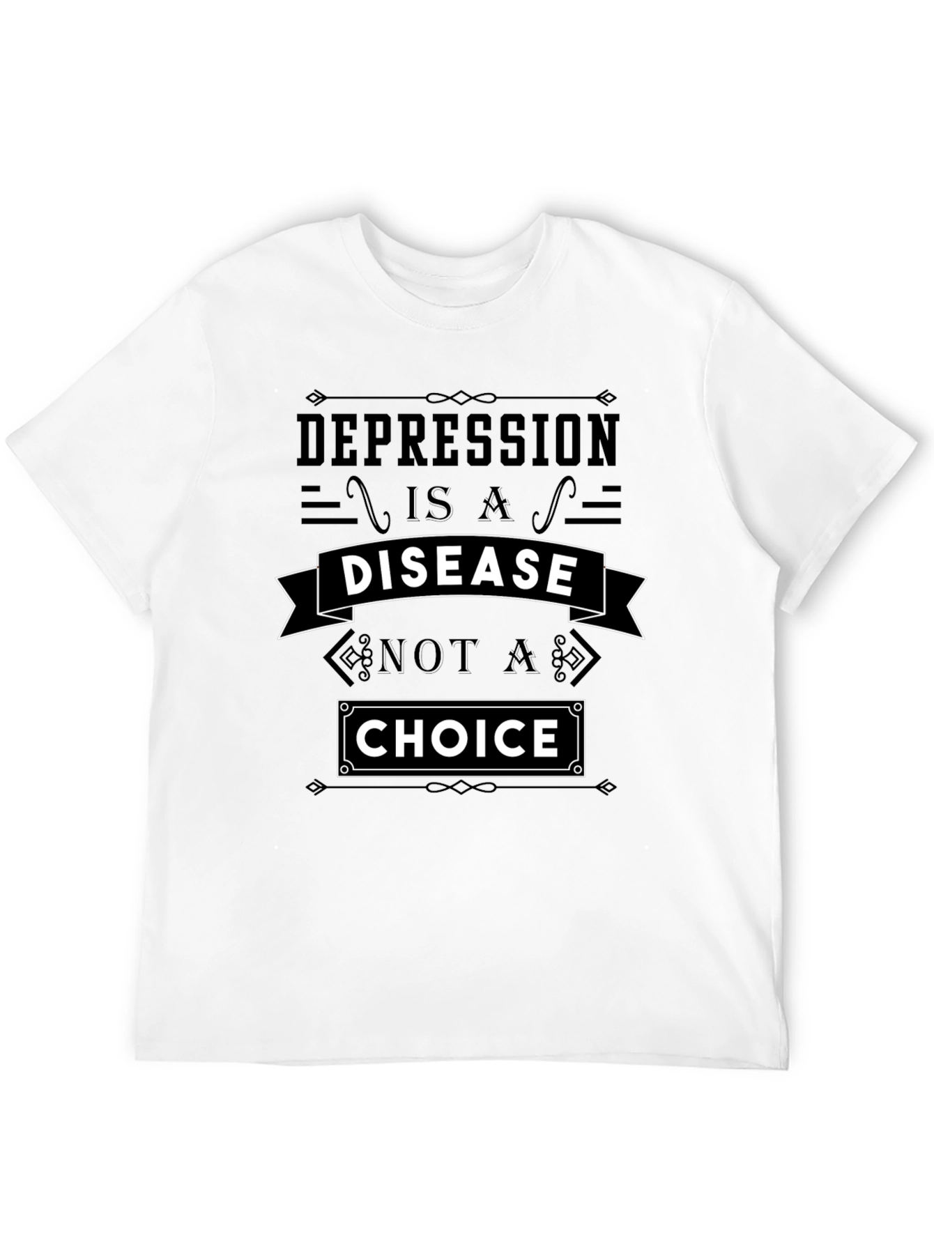 Depression Awareness Tee - Disease Not a Choice