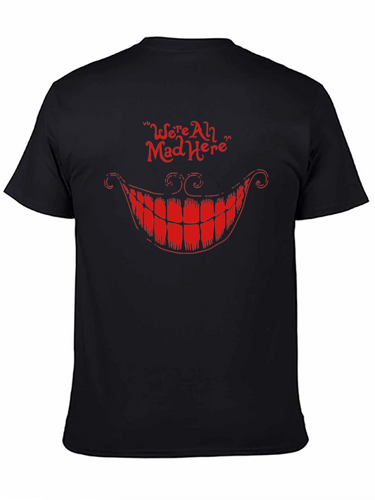 Cheshire Cat Tee - Were All Mad Here Graphic Novelty T-Shirt