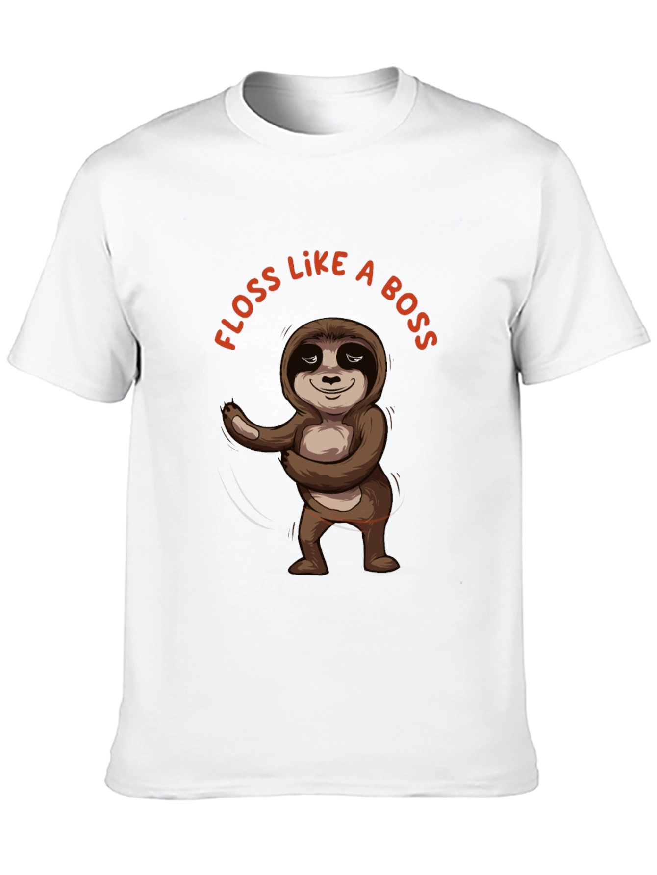 Floss Like A Boss Sloth Graphic Tee