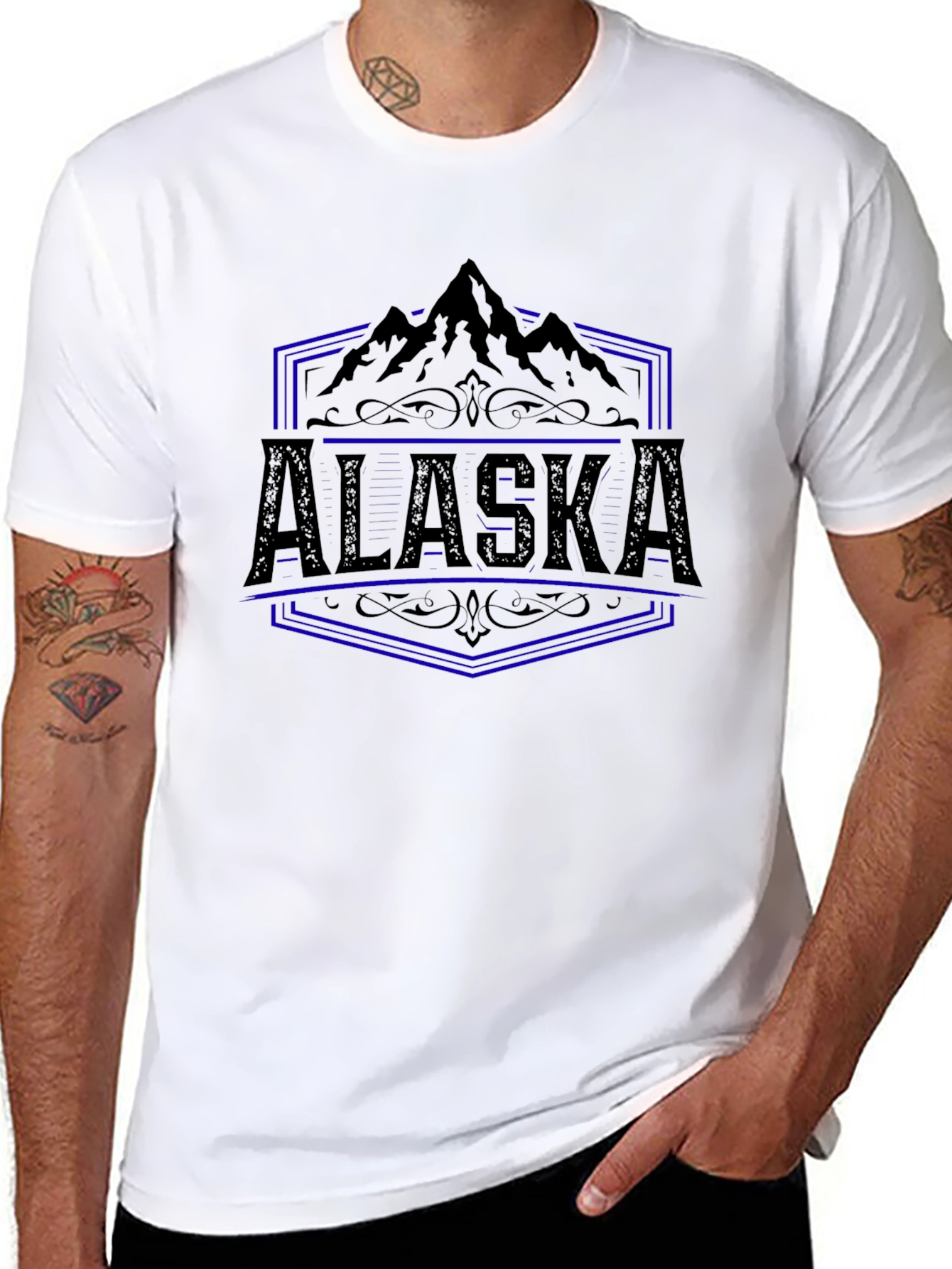 Alaska Mountain Graphic T-Shirt