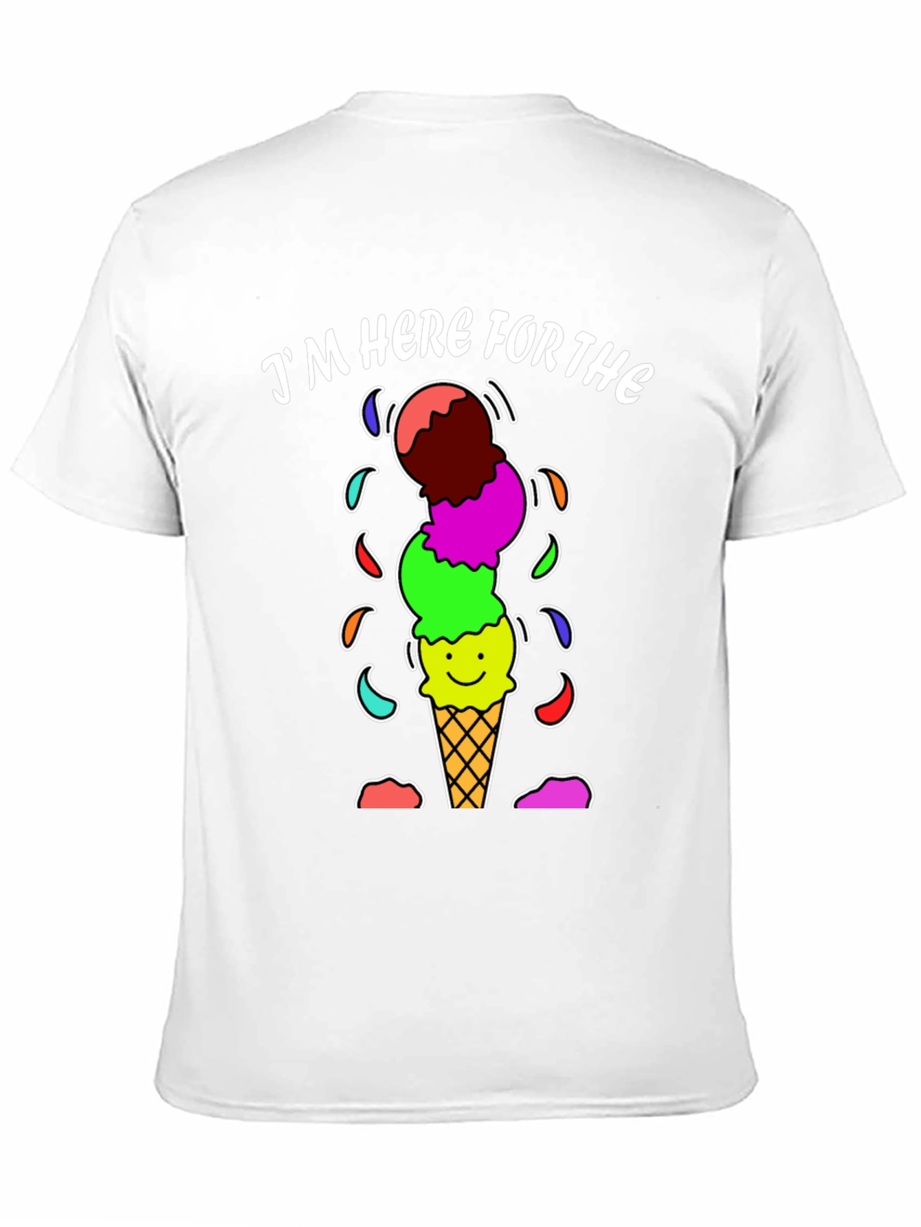 Im Here For The Ice Cream Graphic Tee