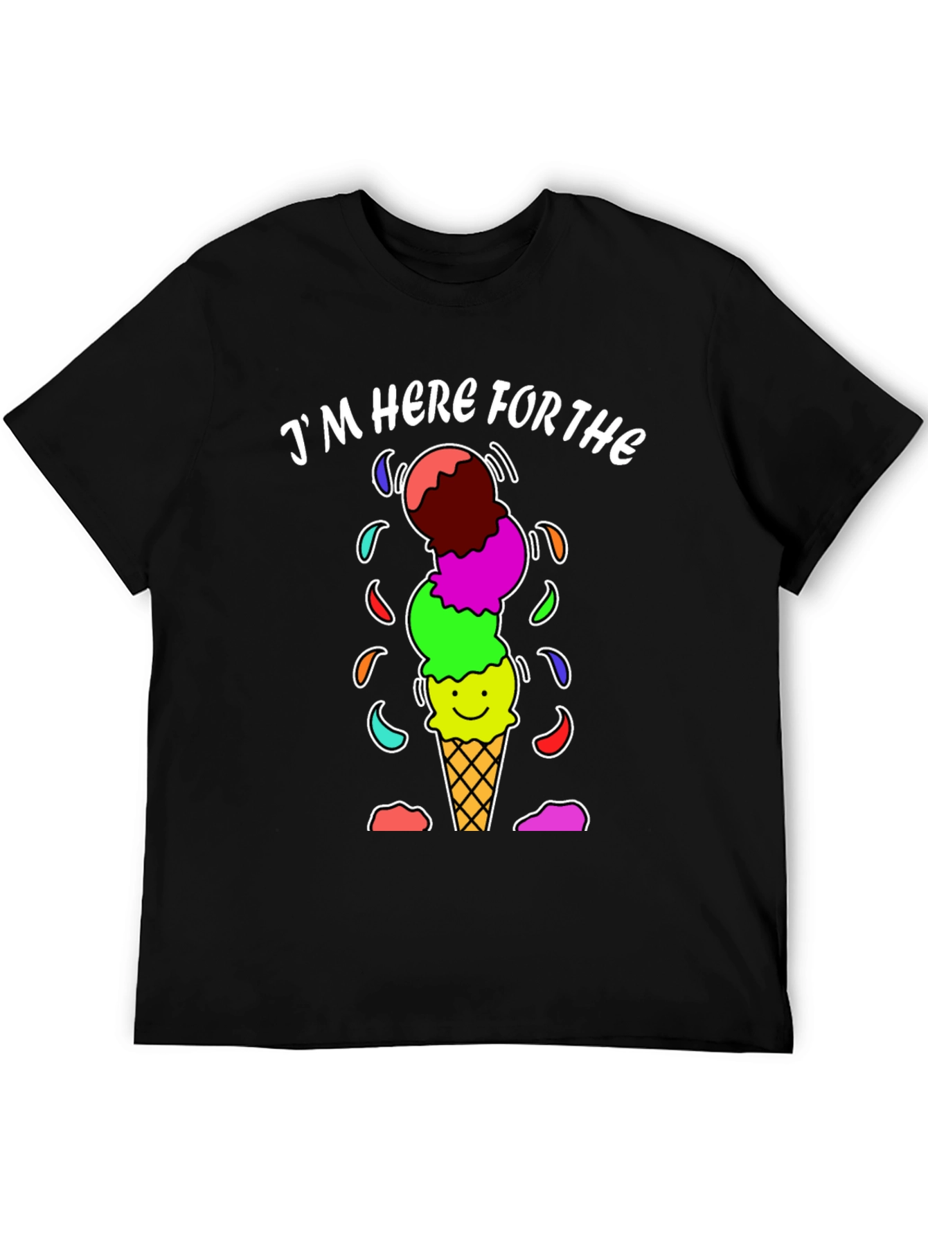Im Here For The Ice Cream Graphic Tee