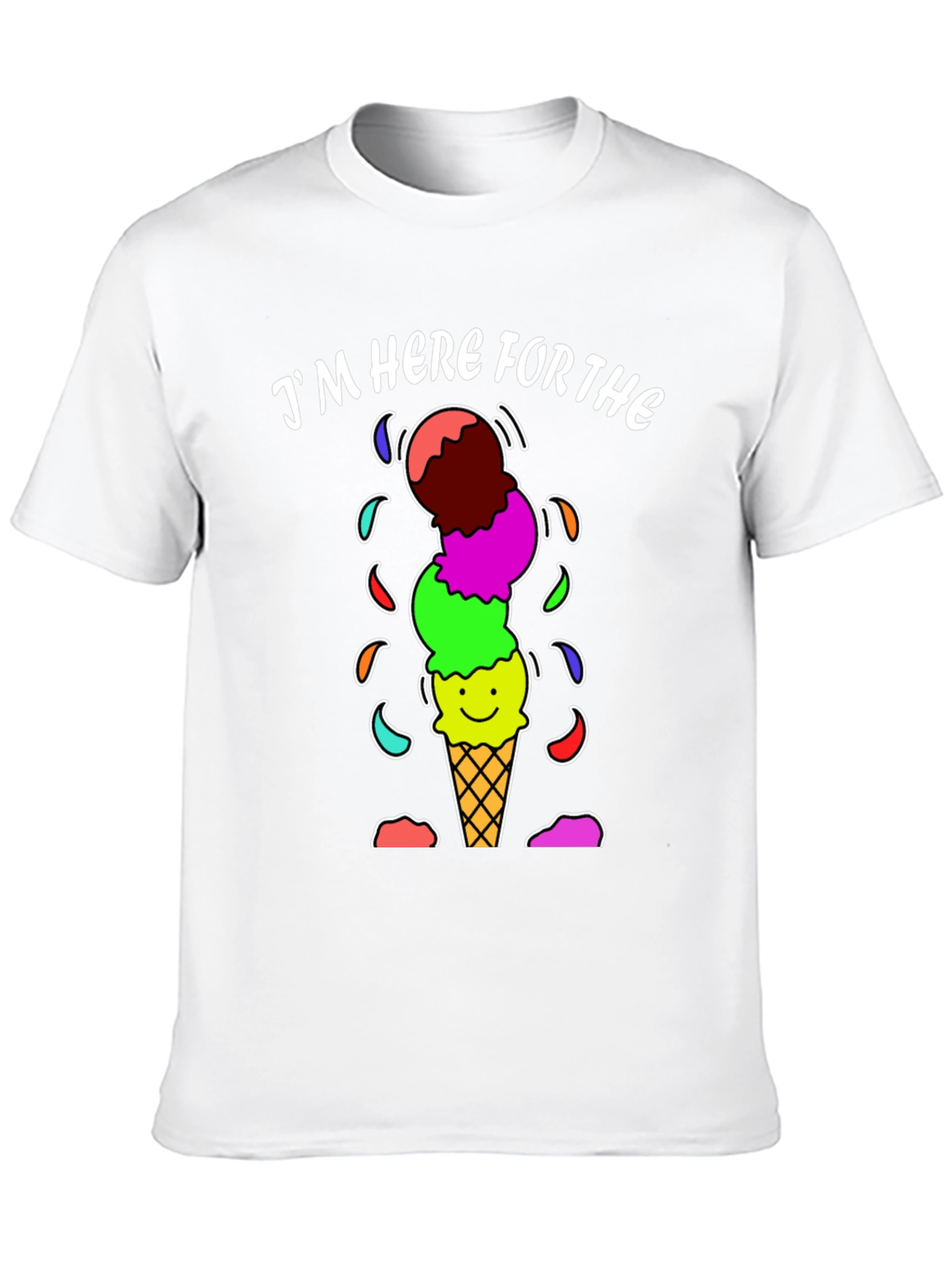 Im Here For The Ice Cream Graphic Tee