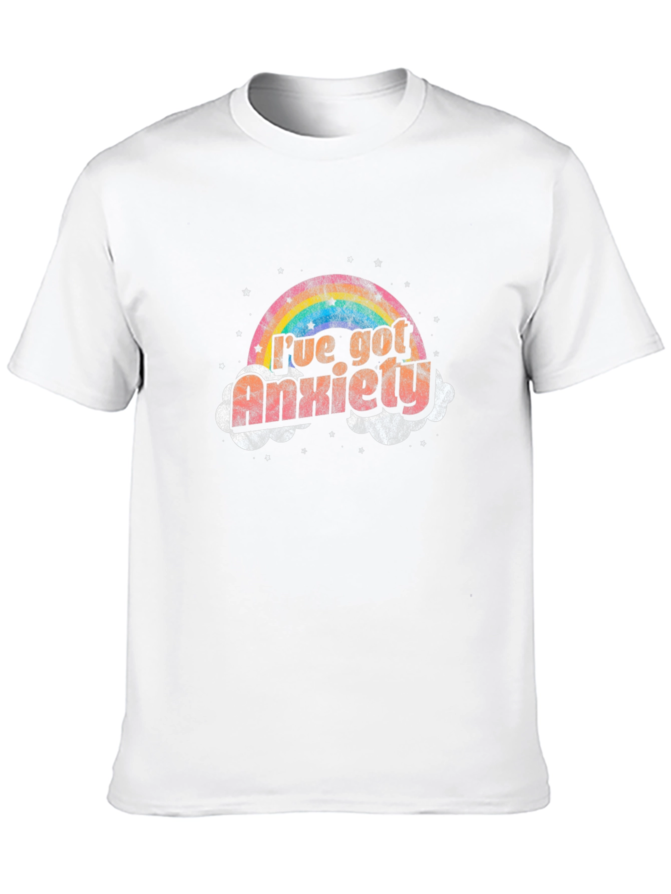 Anxiety Rainbow Graphic T-Shirt