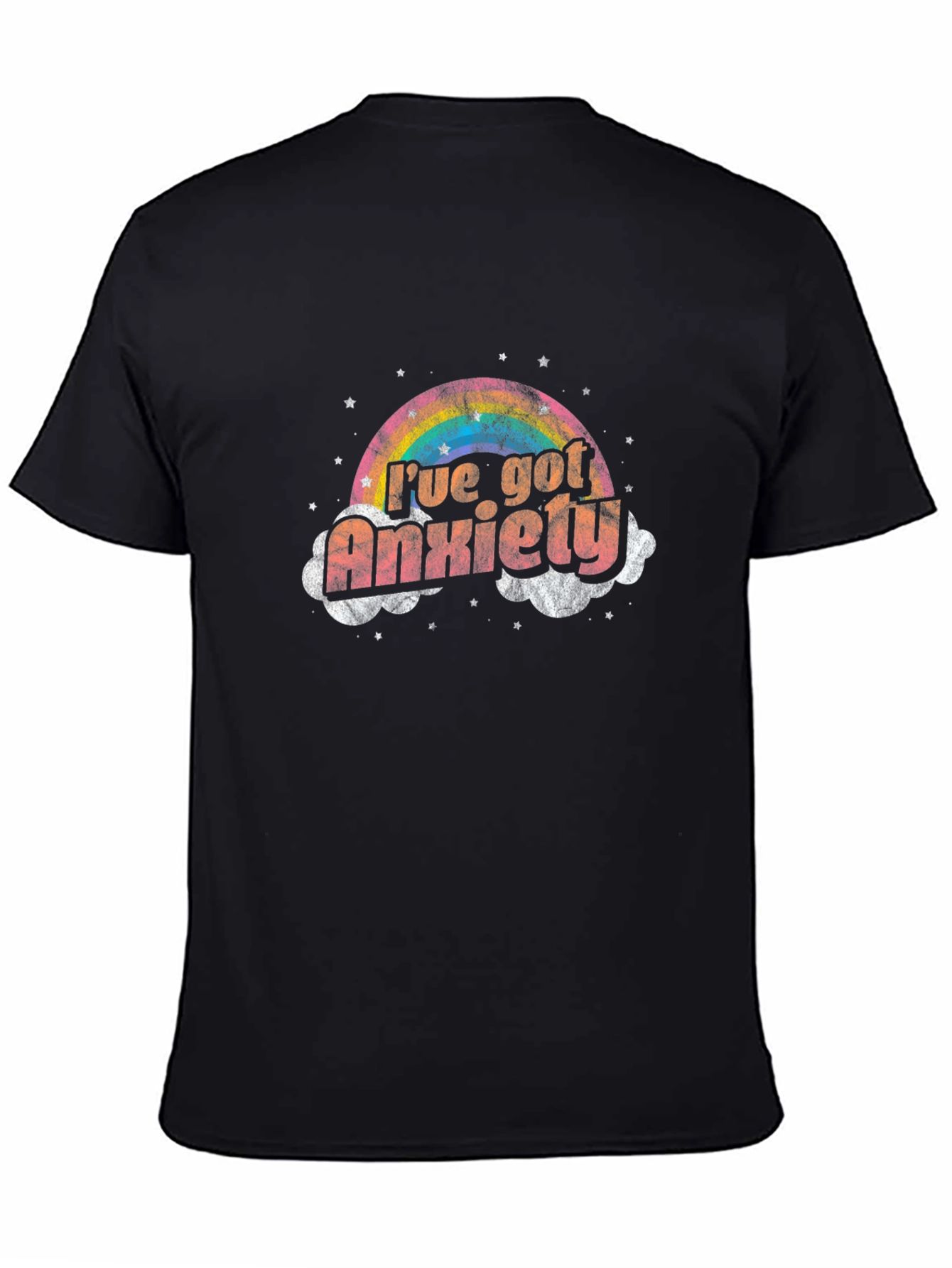 Anxiety Rainbow Graphic T-Shirt