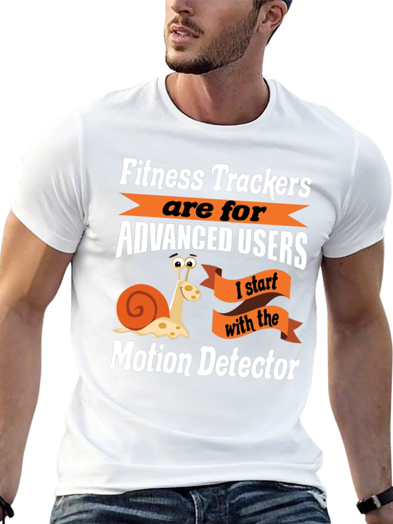 Motion Detector Funny Snail Graphic T-Shirt