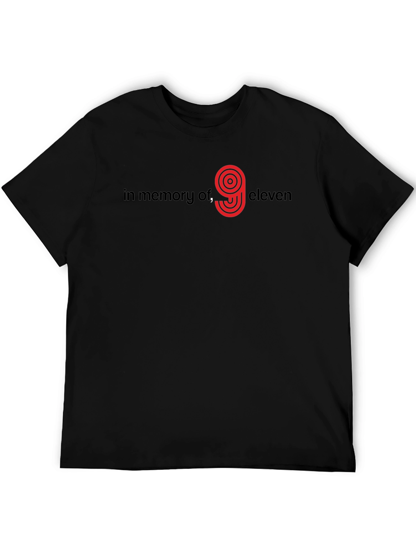 In Memory of 9/11 Graphic Tee - Black
