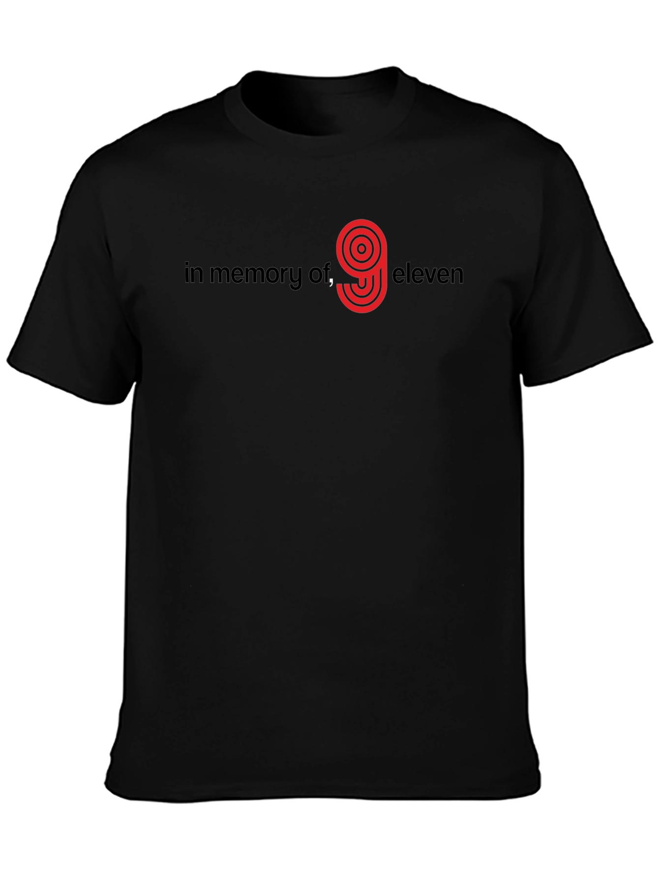 In Memory of 9/11 Graphic Tee - Black
