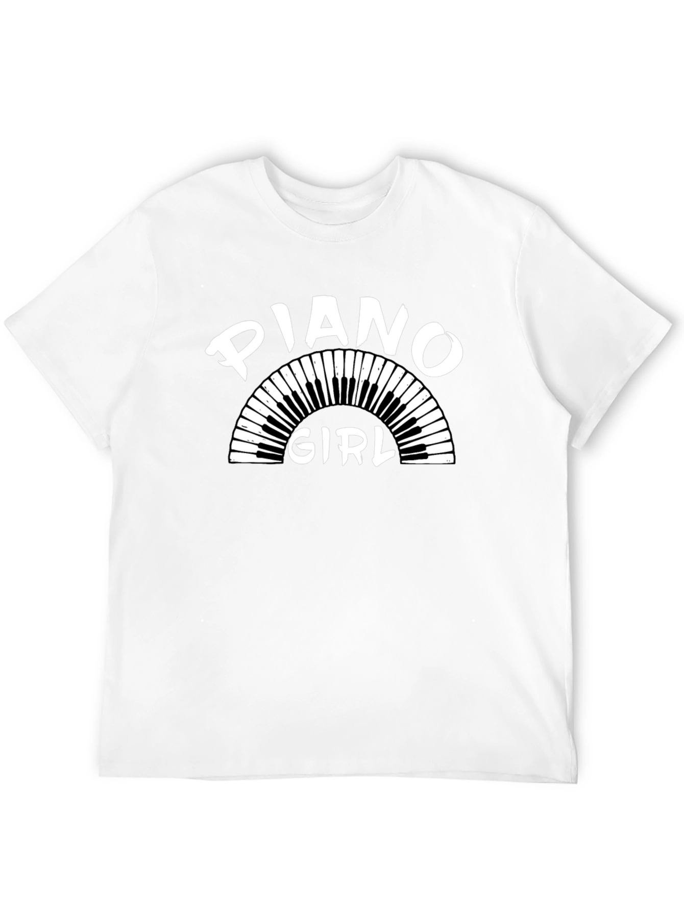Piano Girl T-Shirt - Music Lover Tee