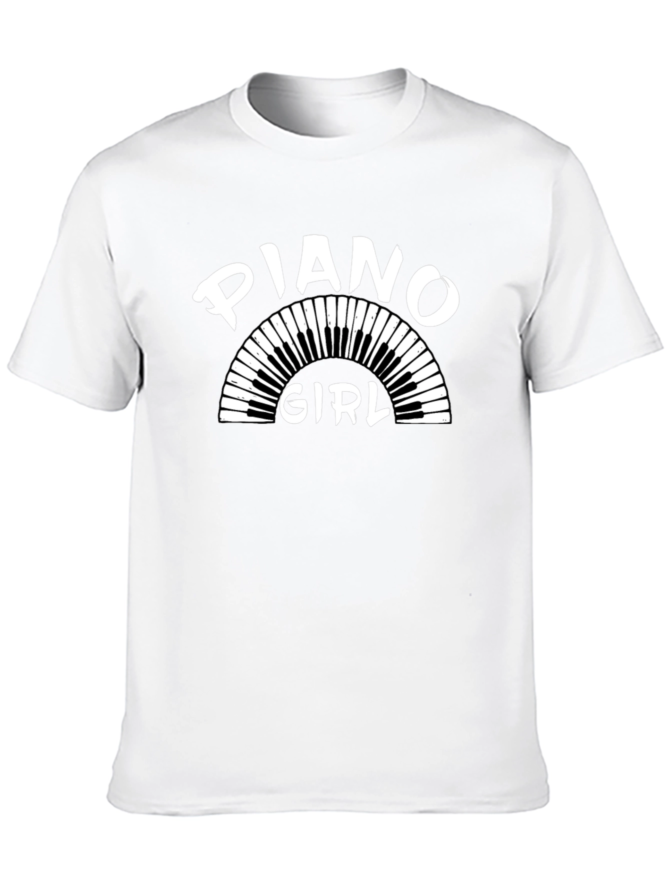 Piano Girl T-Shirt - Music Lover Tee