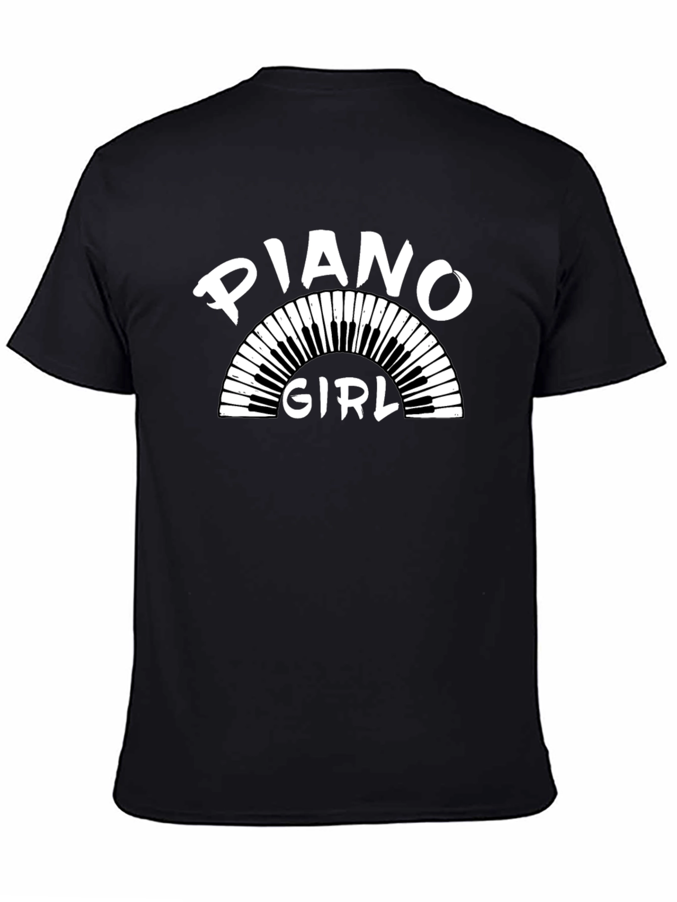 Piano Girl T-Shirt - Music Lover Tee