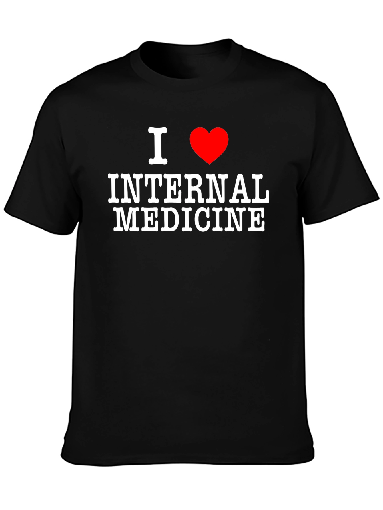 I Love Internal Medicine T-Shirt - Black