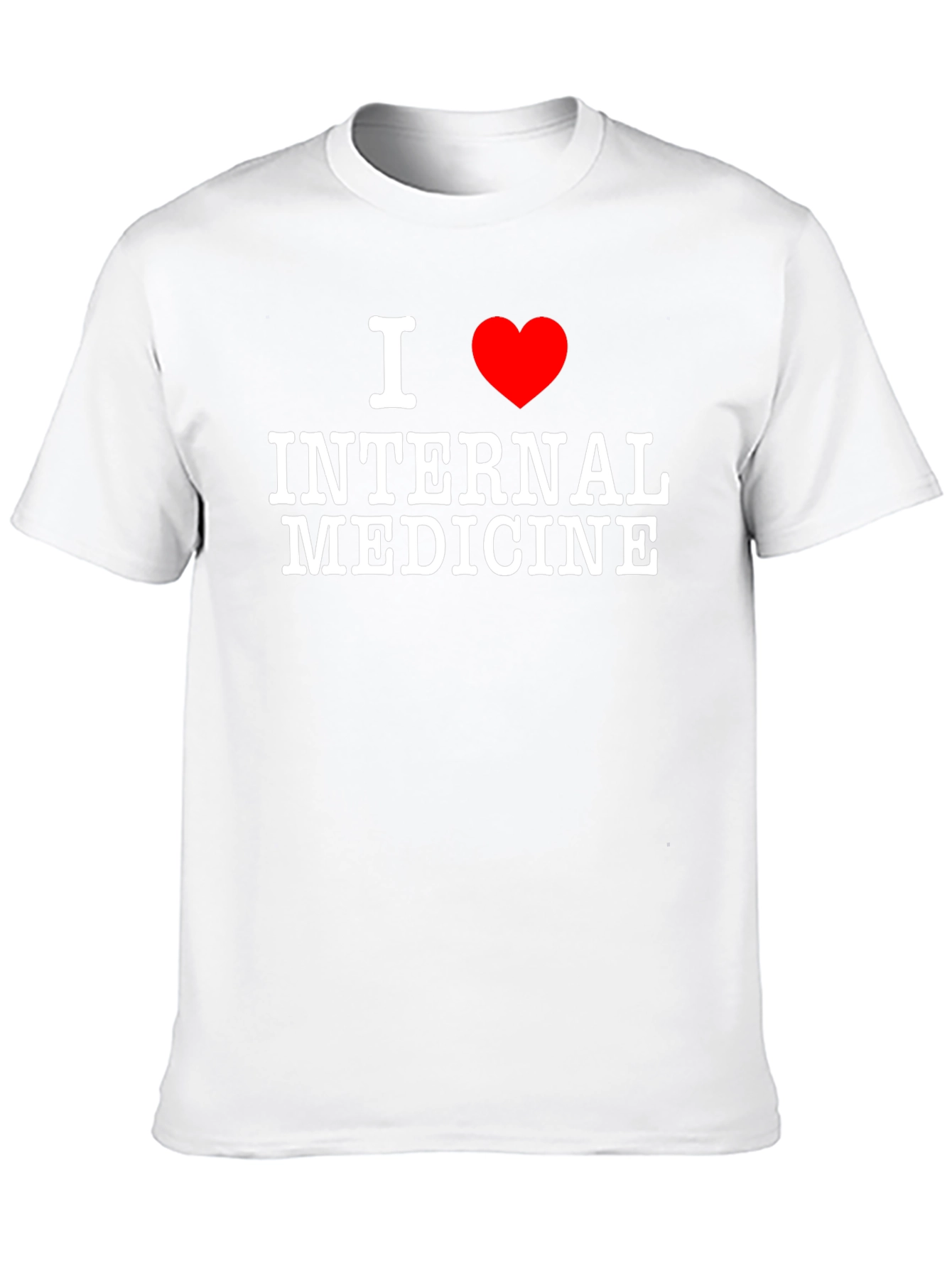 I Love Internal Medicine T-Shirt - Black