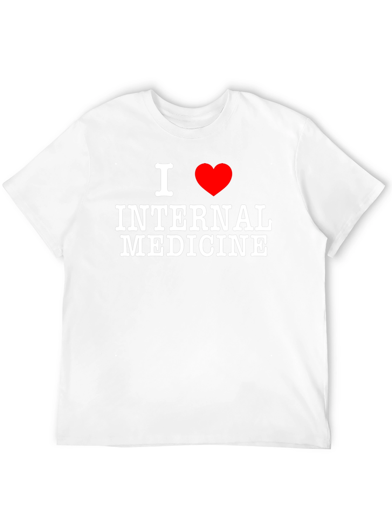 I Love Internal Medicine T-Shirt - Black